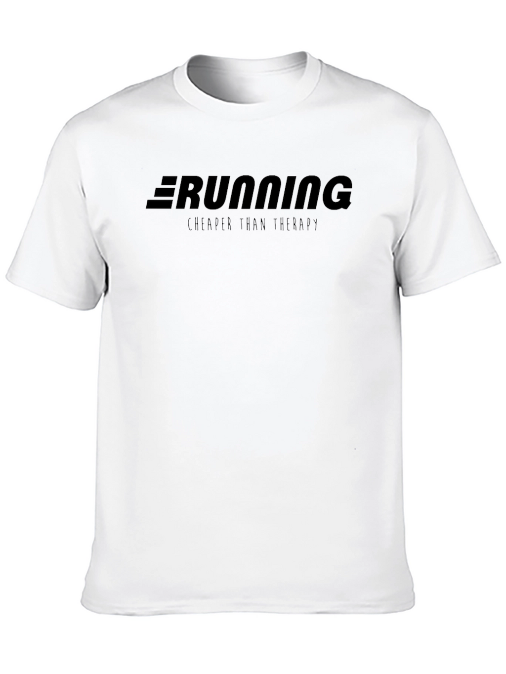 Running Cheaper Than Therapy - Black T-Shirt