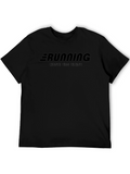 Running Cheaper Than Therapy - Black T-Shirt