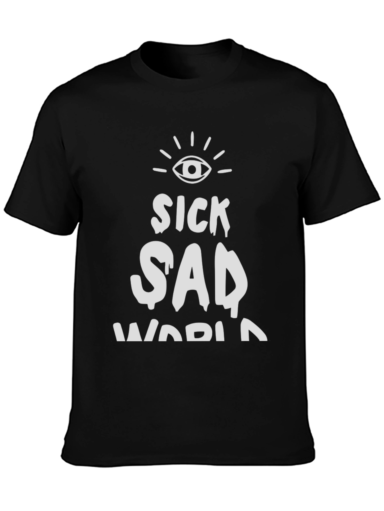 Sick Sad World Graphic Tee - Black