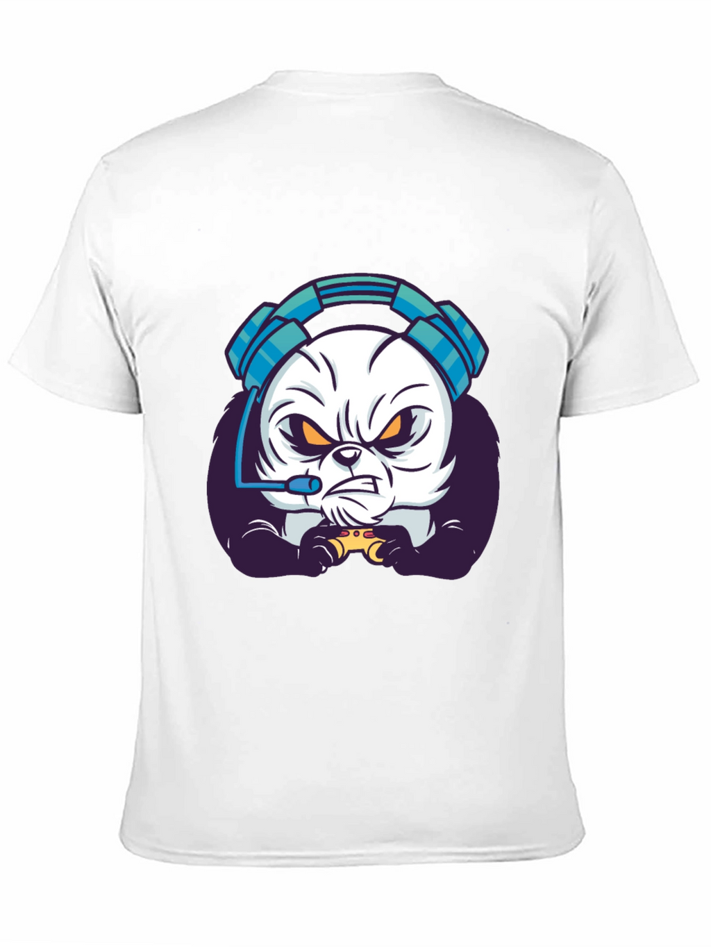 Gamer Panda T-Shirt - Black Graphic Tee
