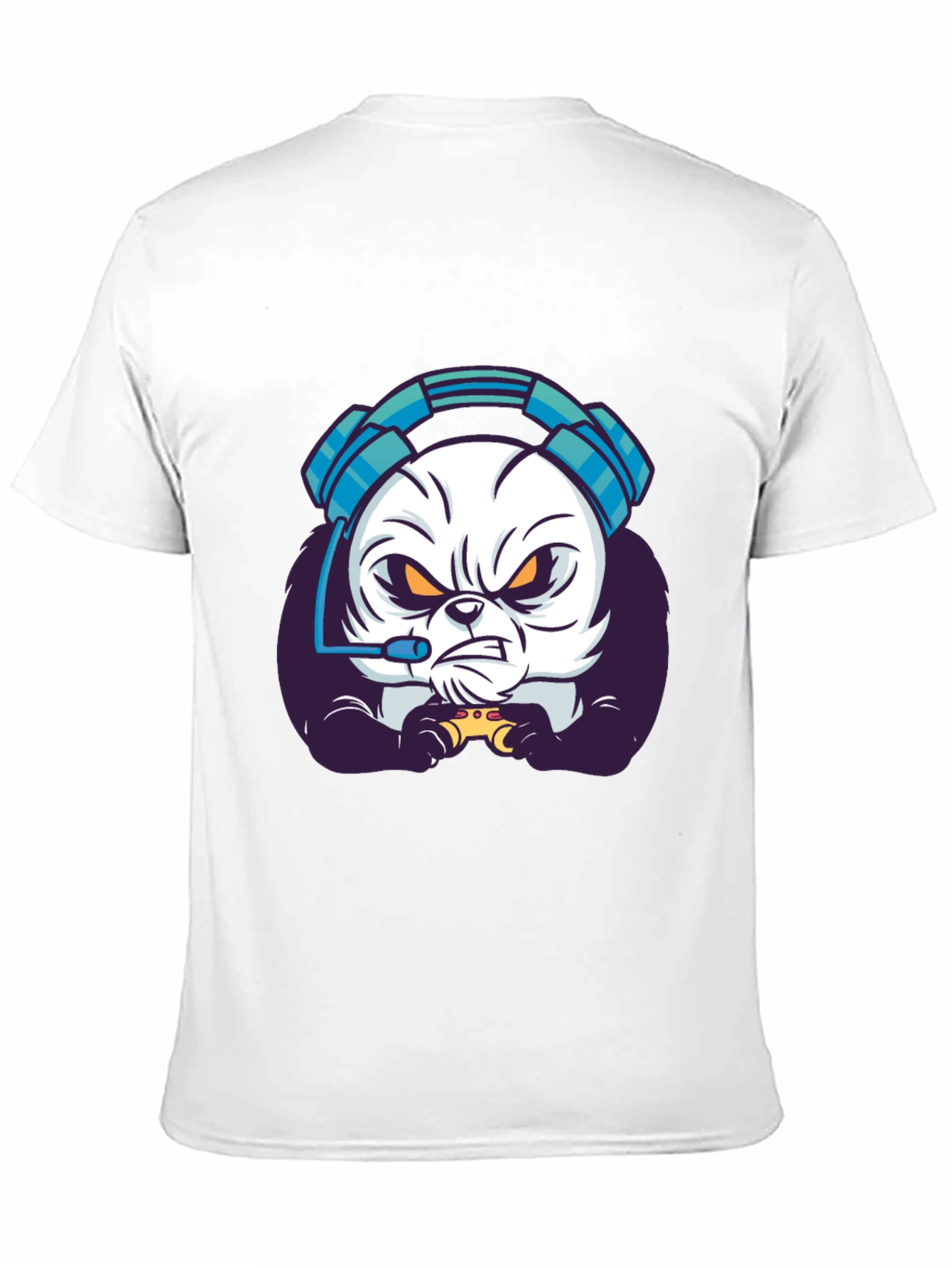 Gamer Panda T-Shirt - Black Graphic Tee