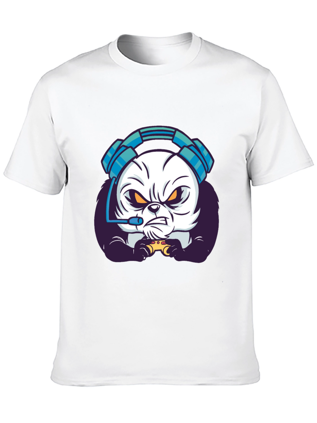 Gamer Panda T-Shirt - Black Graphic Tee