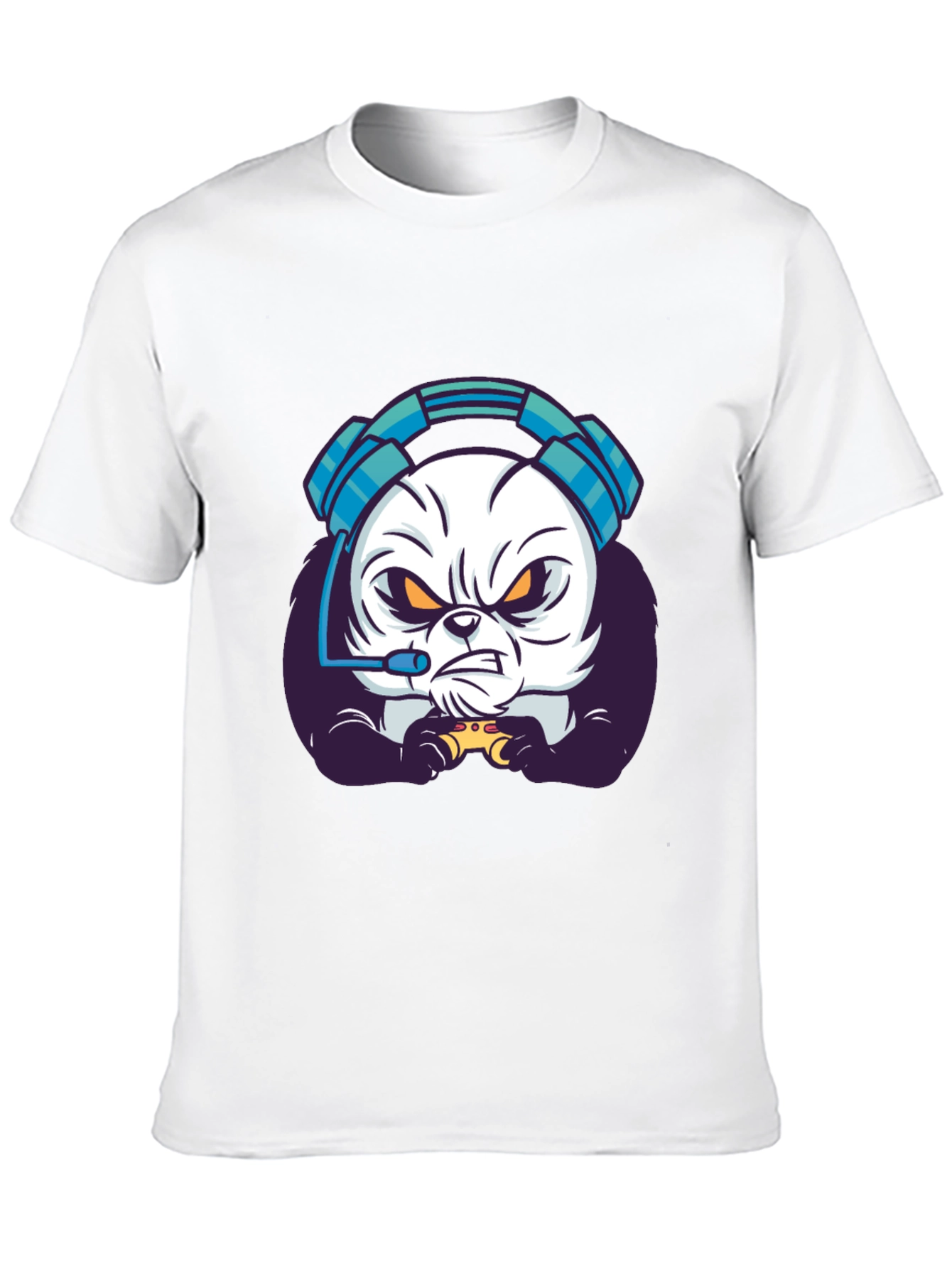 Gamer Panda T-Shirt - Black Graphic Tee