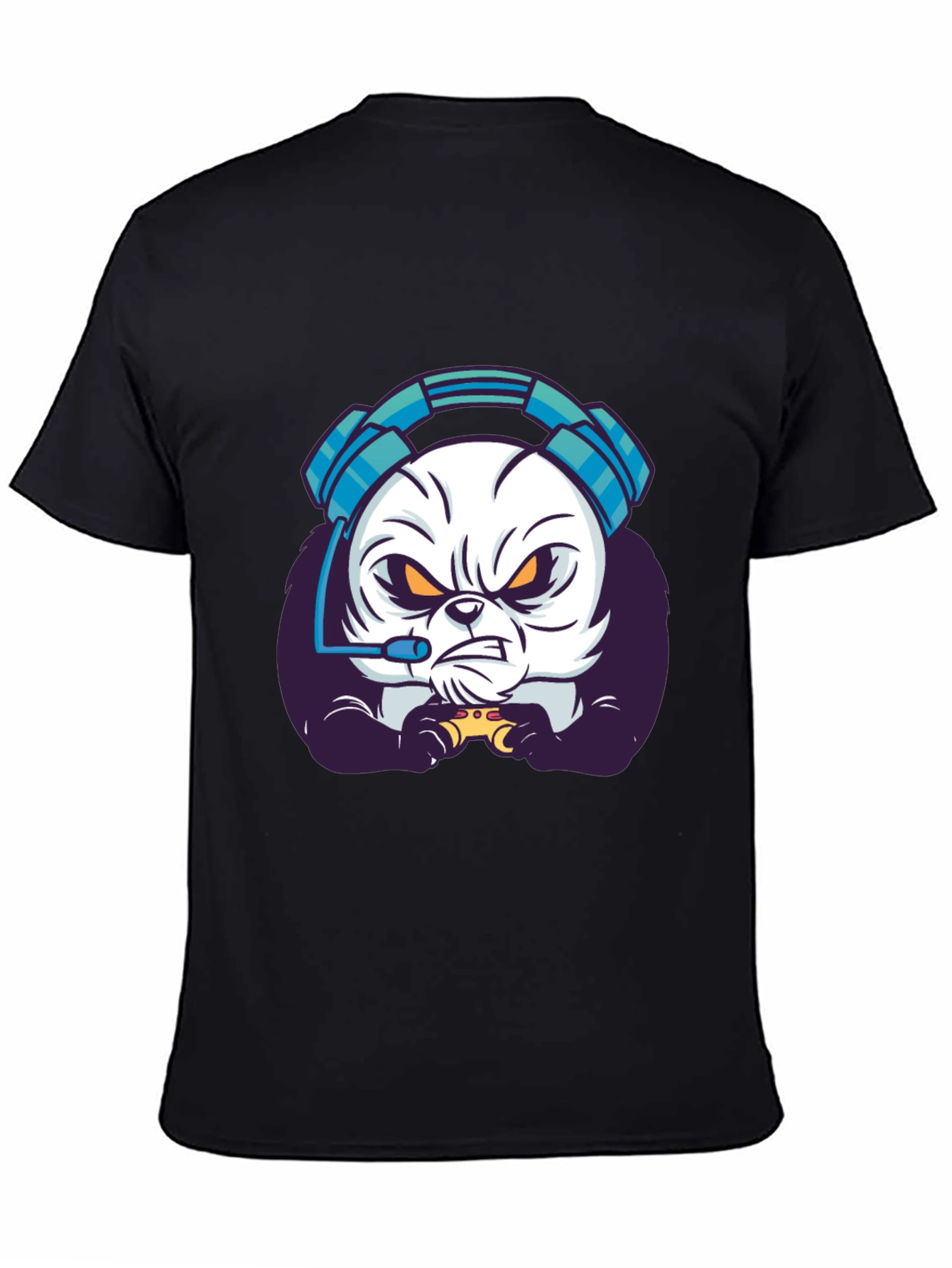 Gamer Panda T-Shirt - Black Graphic Tee