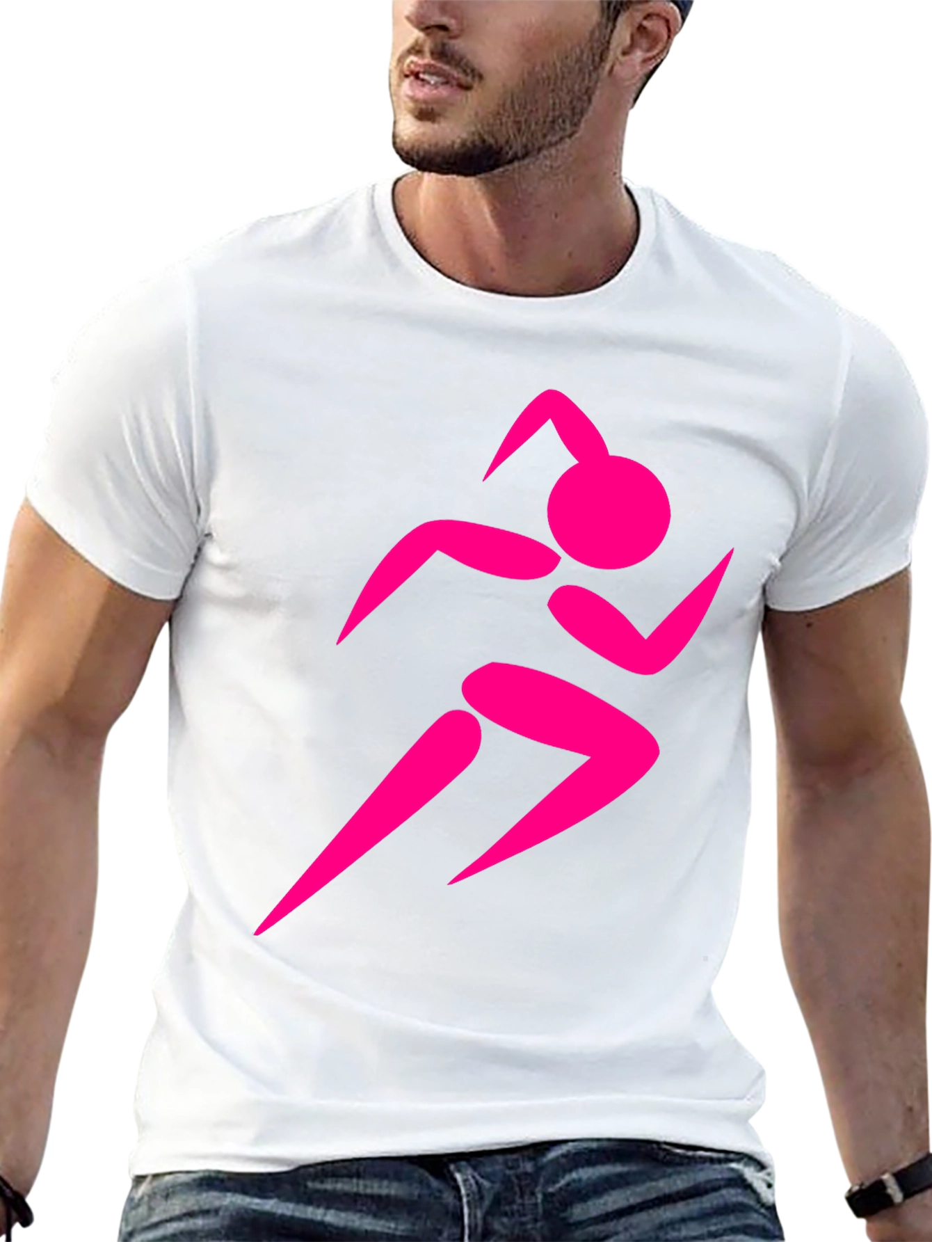 Runner Graphic Black Tee