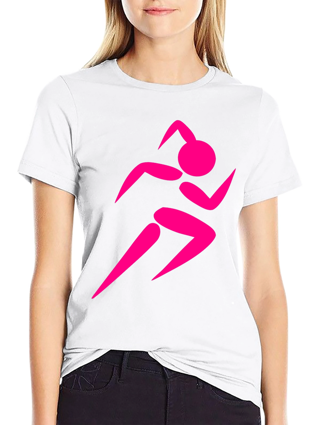 Runner Graphic Black Tee