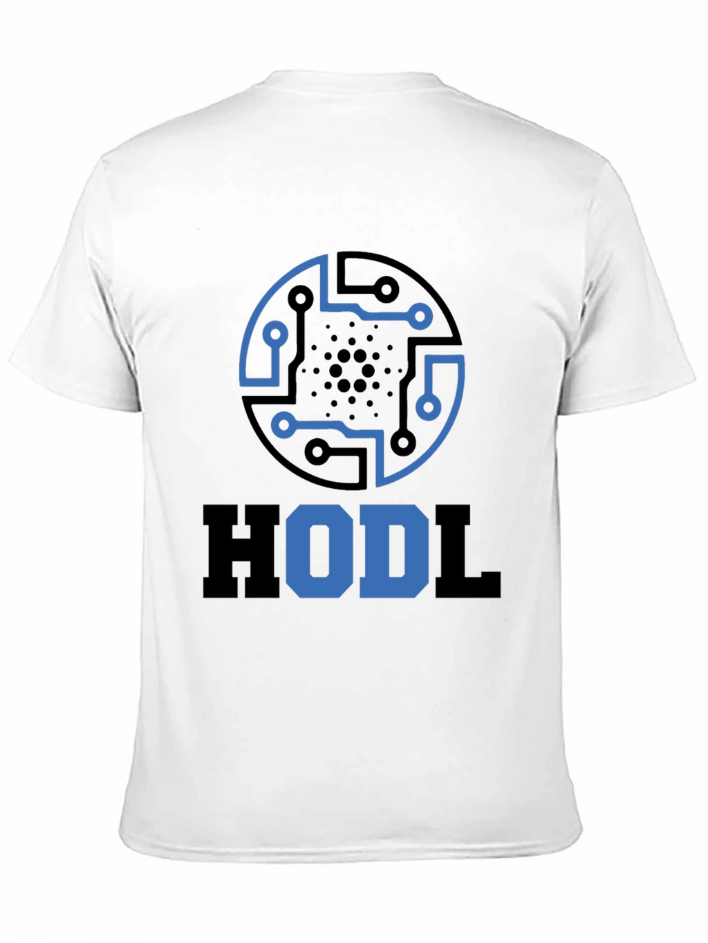 HODL Crypto Tee - Cardano Circuit Design Black T-Shirt