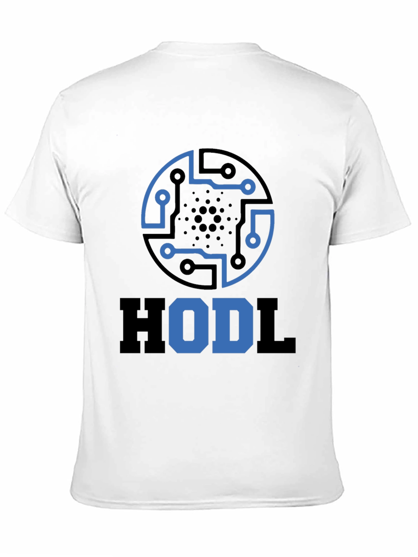 HODL Crypto Tee - Cardano Circuit Design Black T-Shirt