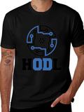 HODL Crypto Tee - Cardano Circuit Design Black T-Shirt