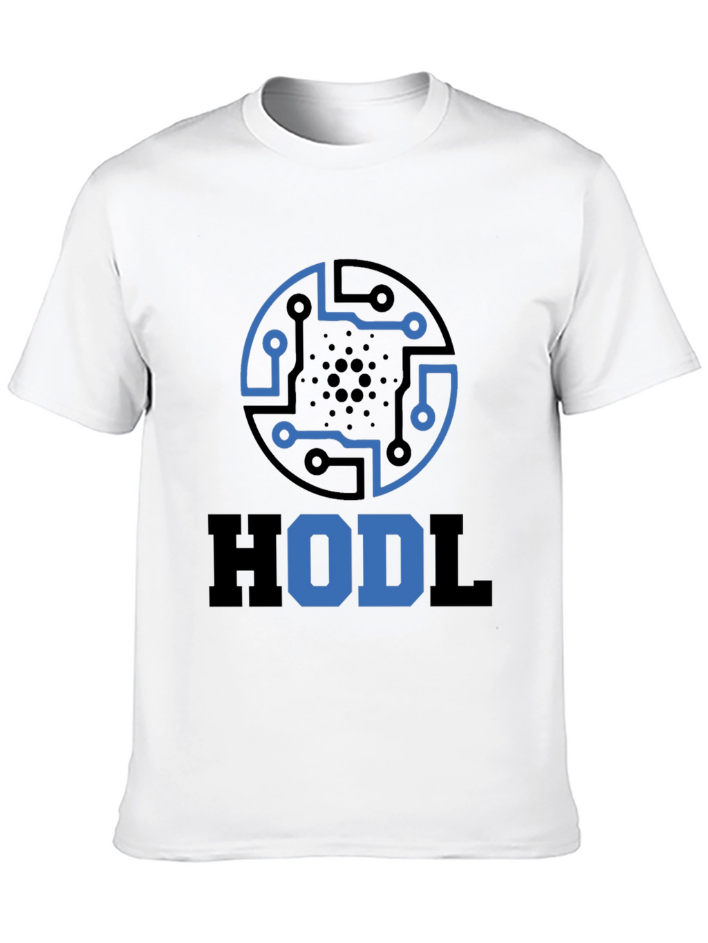 HODL Crypto Tee - Cardano Circuit Design Black T-Shirt