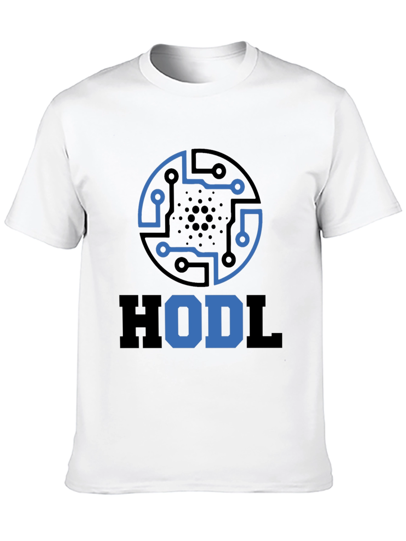 HODL Crypto Tee - Cardano Circuit Design Black T-Shirt