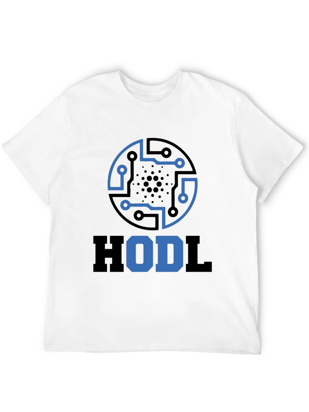 HODL Crypto Tee - Cardano Circuit Design Black T-Shirt
