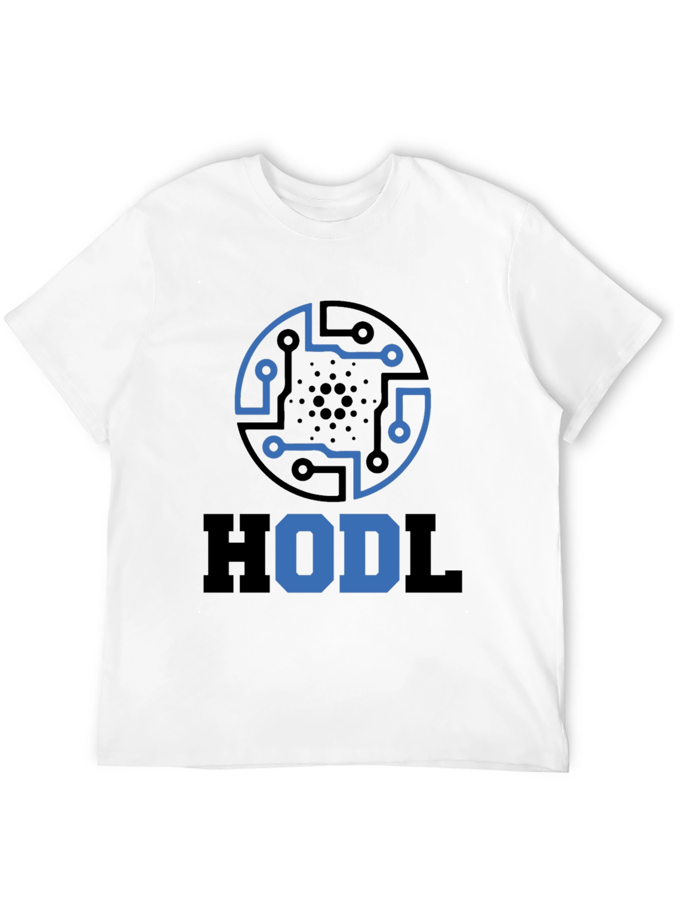 HODL Crypto Tee - Cardano Circuit Design Black T-Shirt