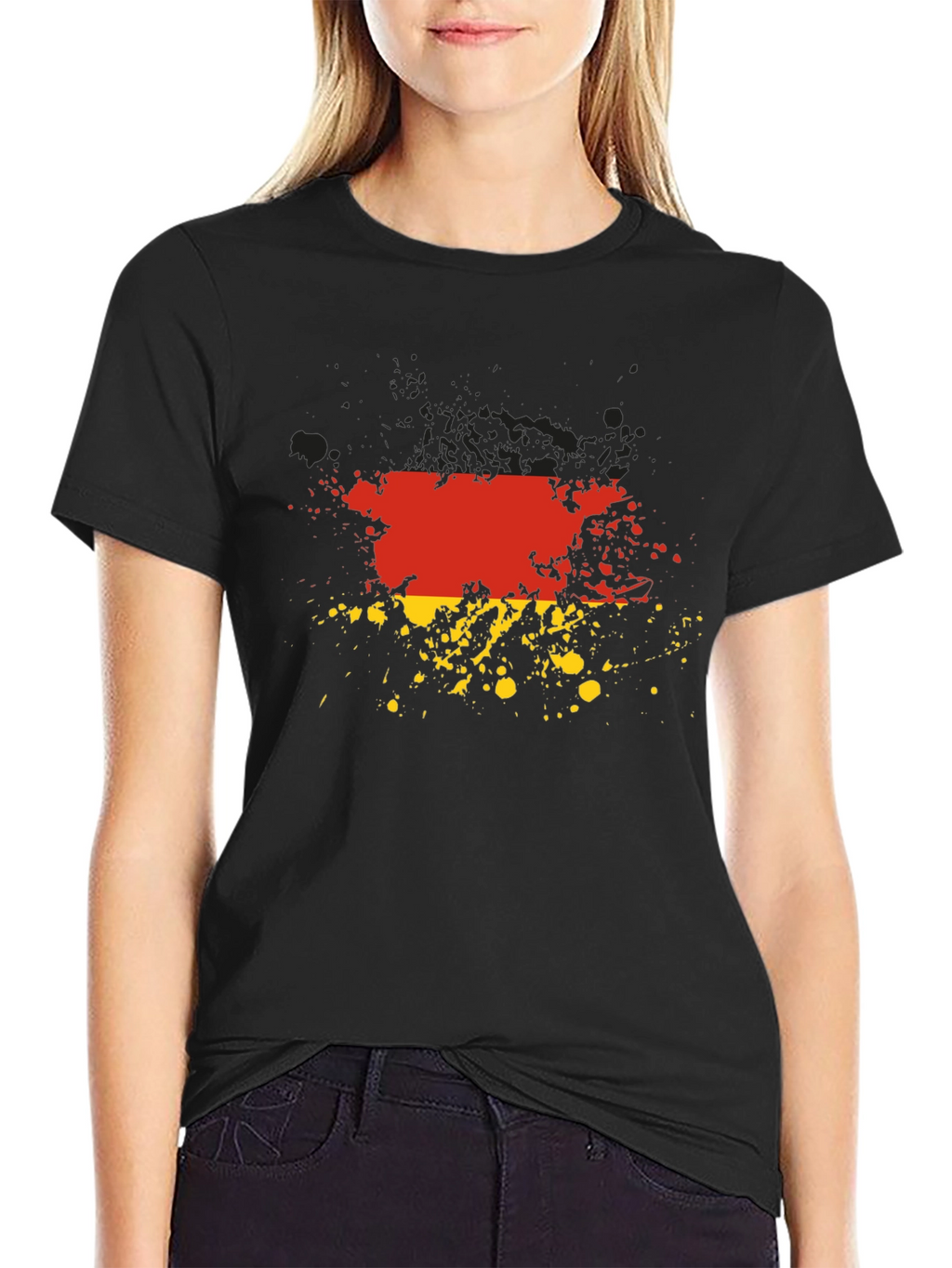 Germany Flag Splatter Graphic Tee
