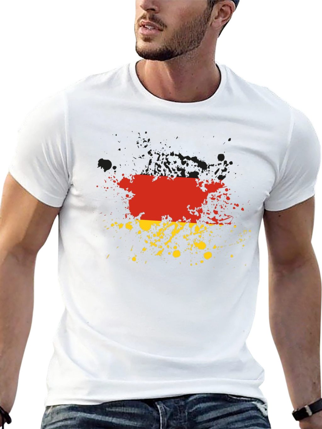 Germany Flag Splatter Graphic Tee