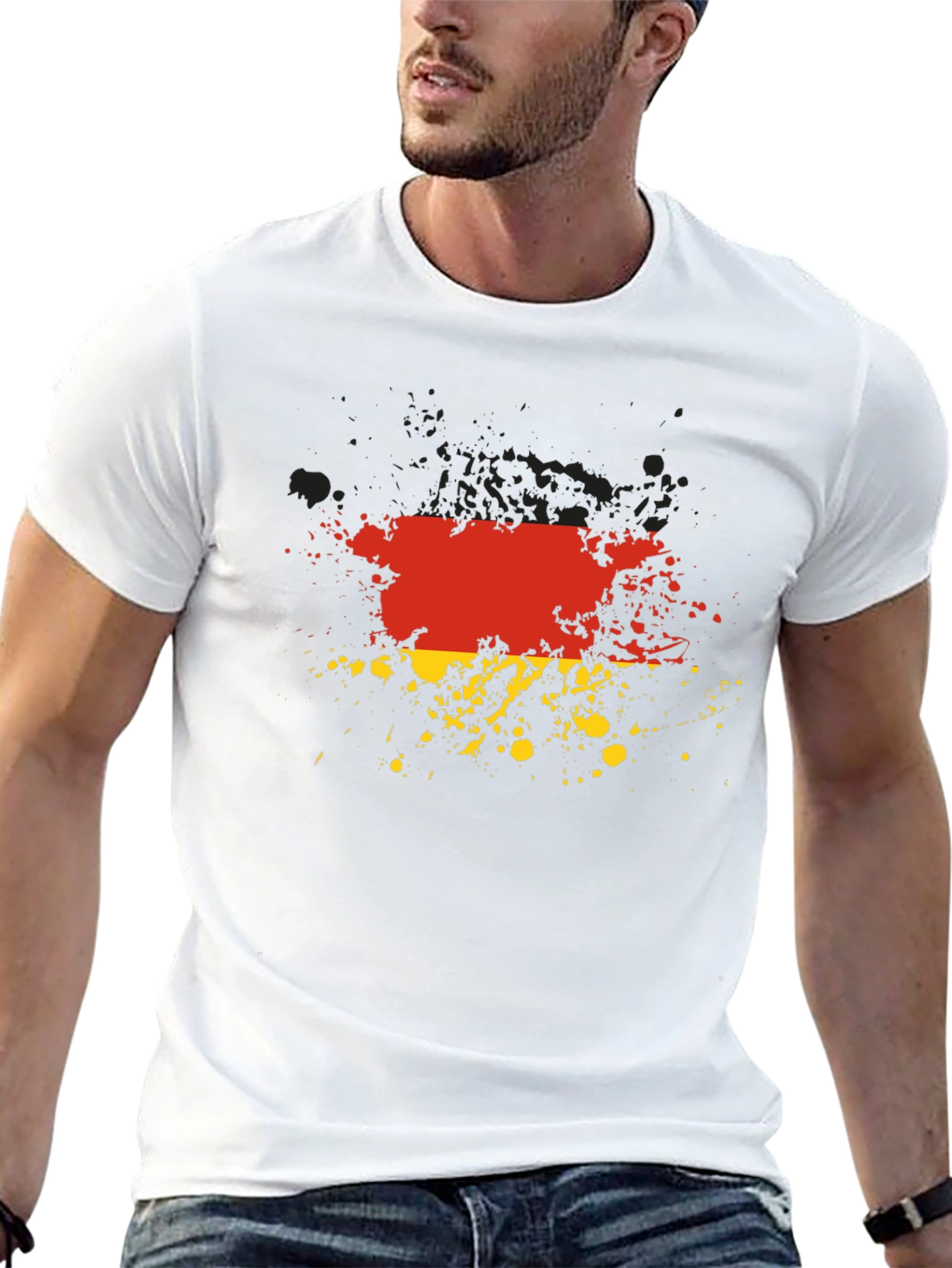 Germany Flag Splatter Graphic Tee