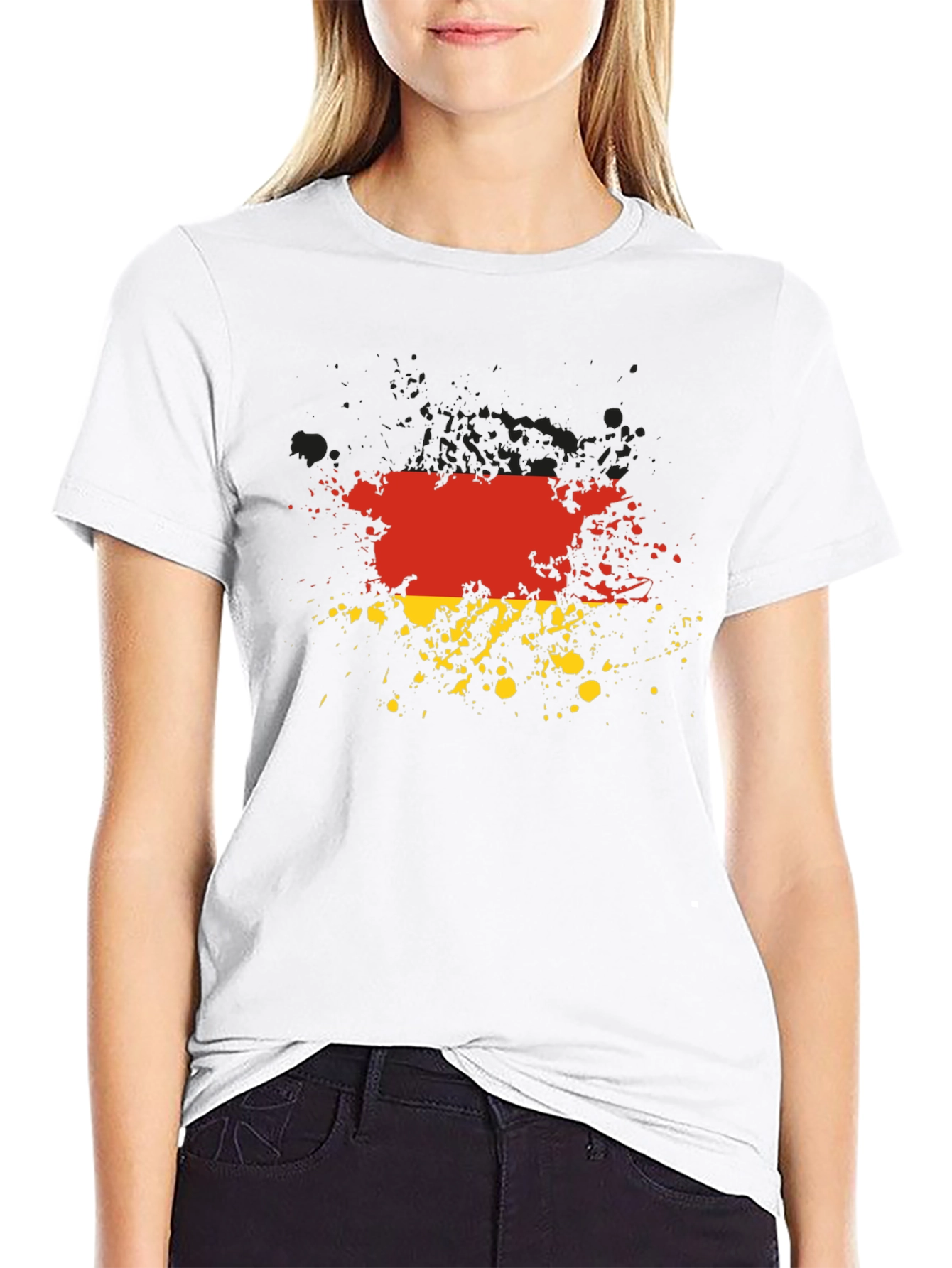 Germany Flag Splatter Graphic Tee
