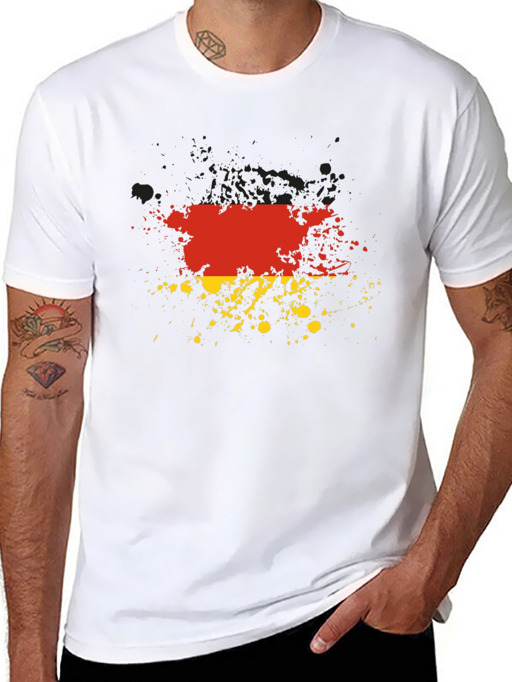 Germany Flag Splatter Graphic Tee