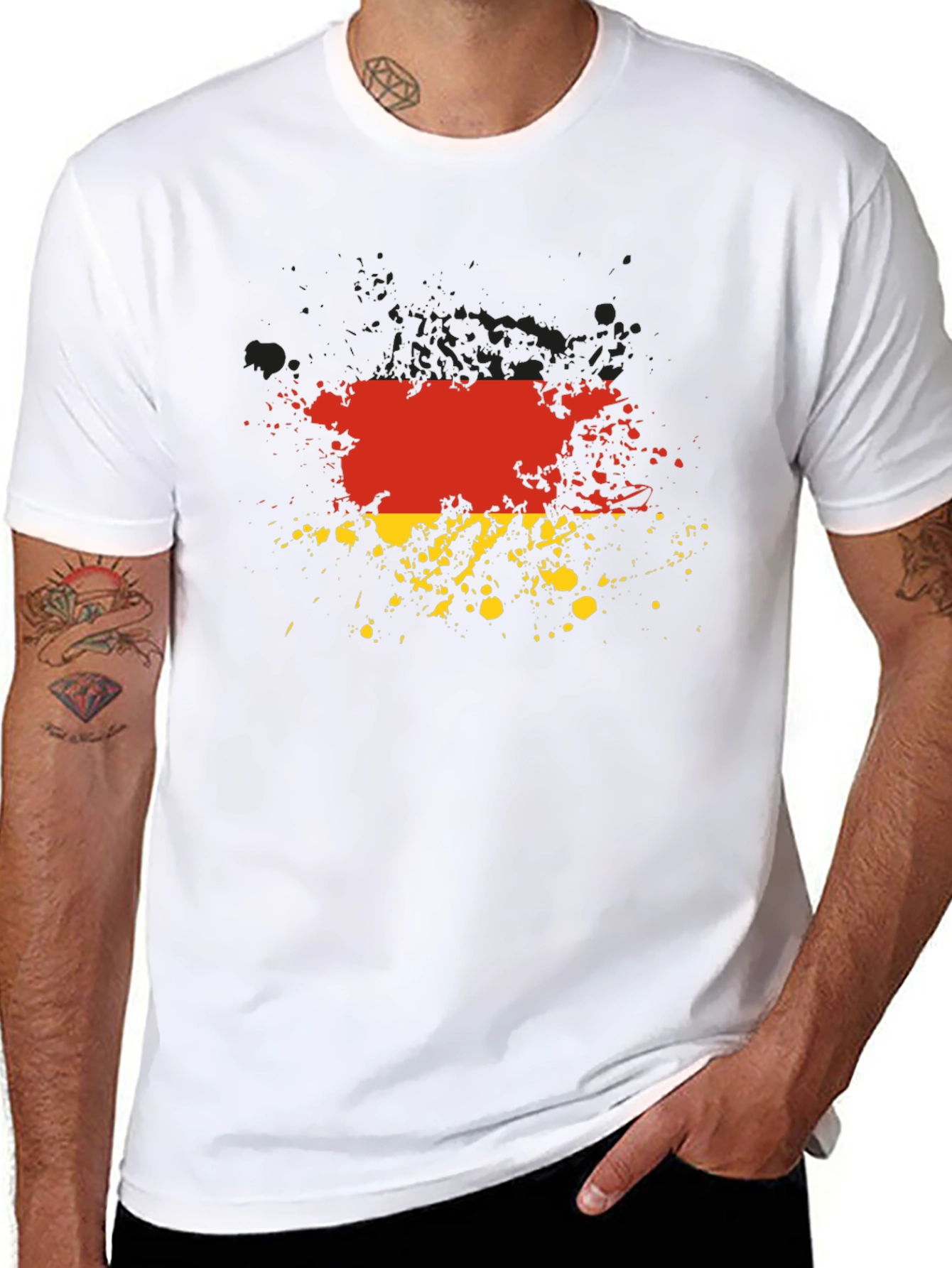 Germany Flag Splatter Graphic Tee