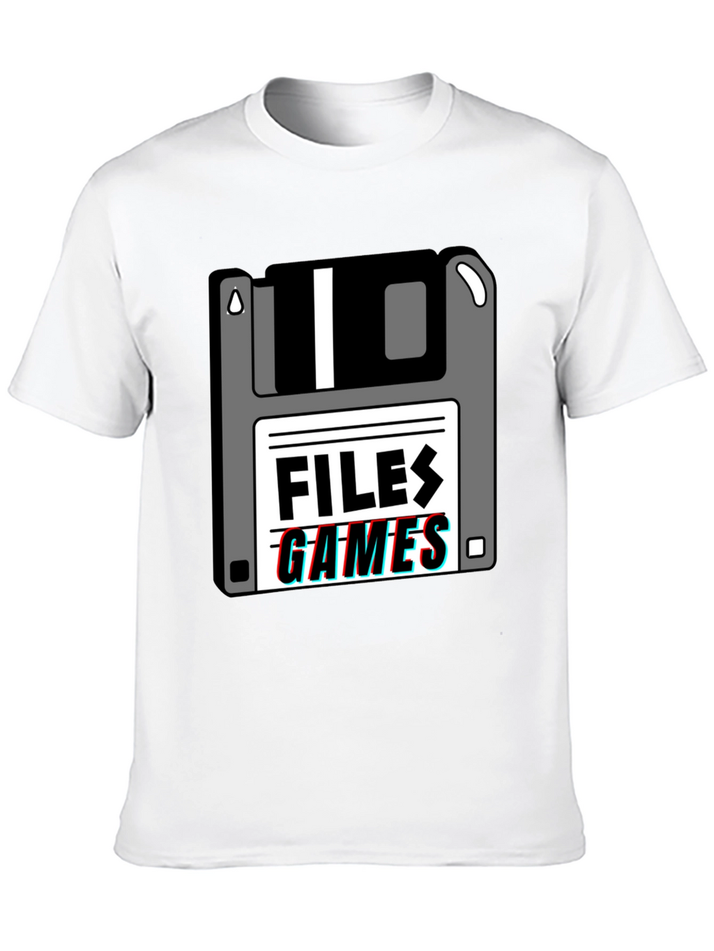 Retro Floppy Disk Files Games T-Shirt