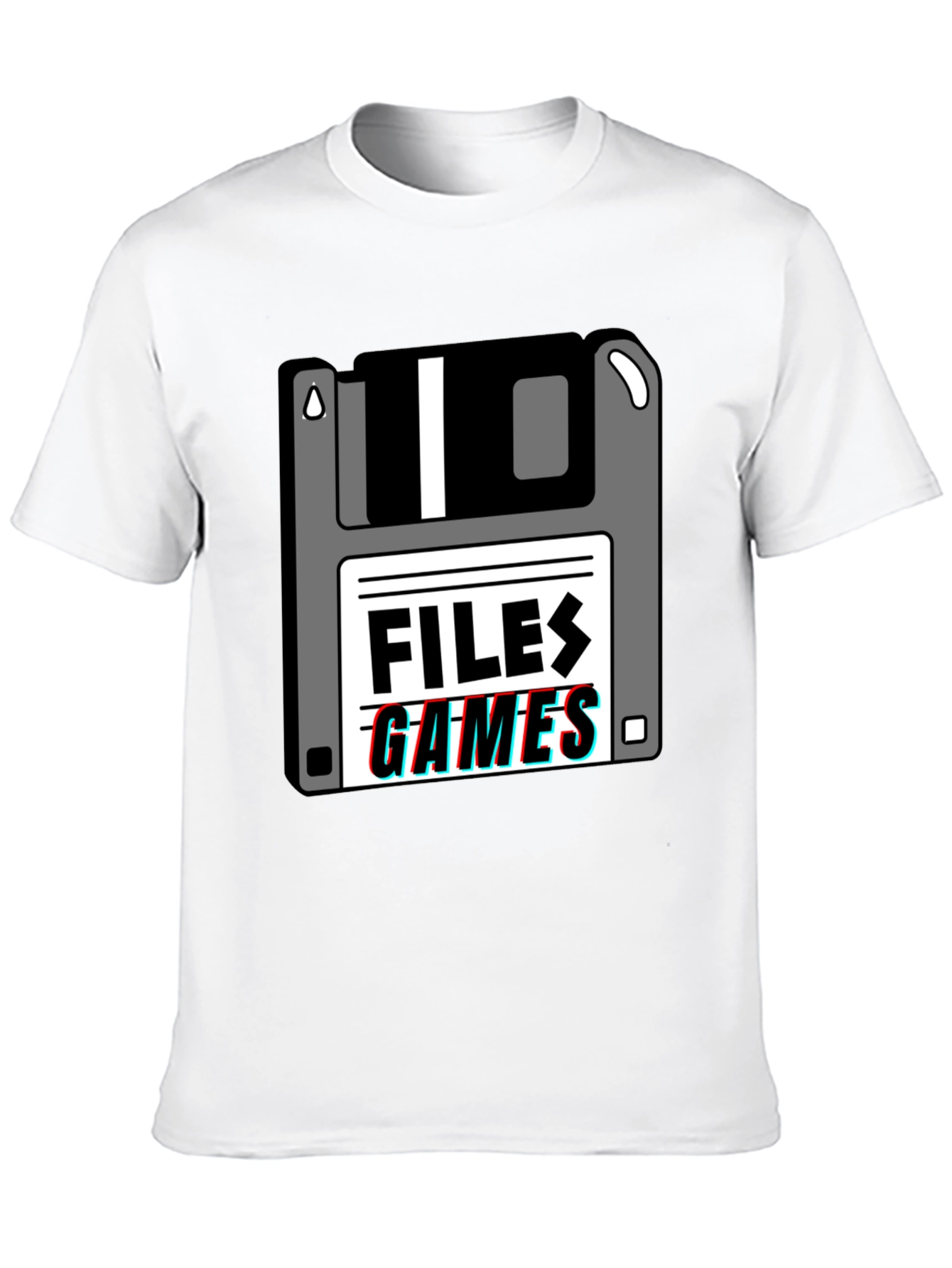 Retro Floppy Disk Files Games T-Shirt