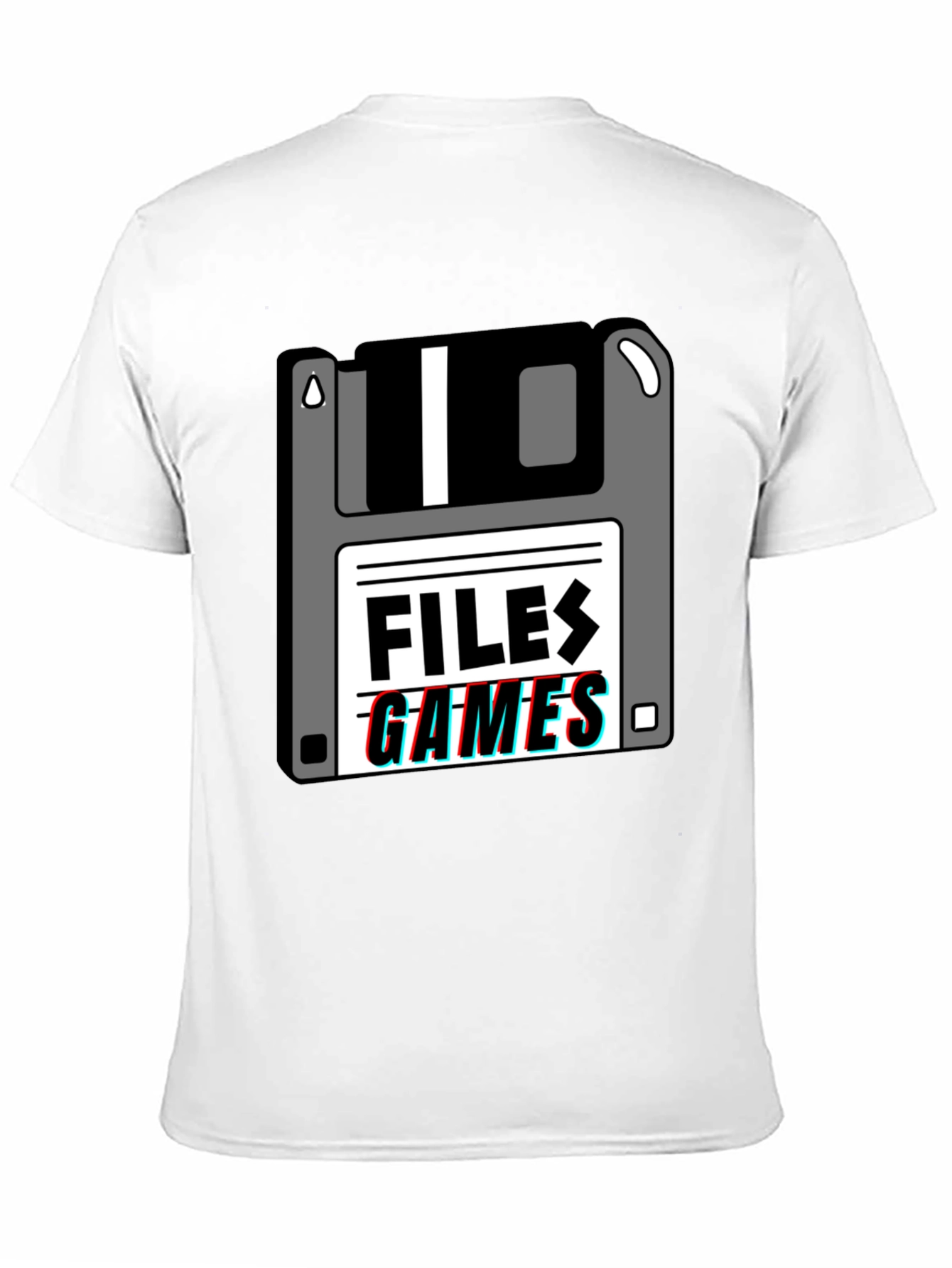 Retro Floppy Disk Files Games T-Shirt