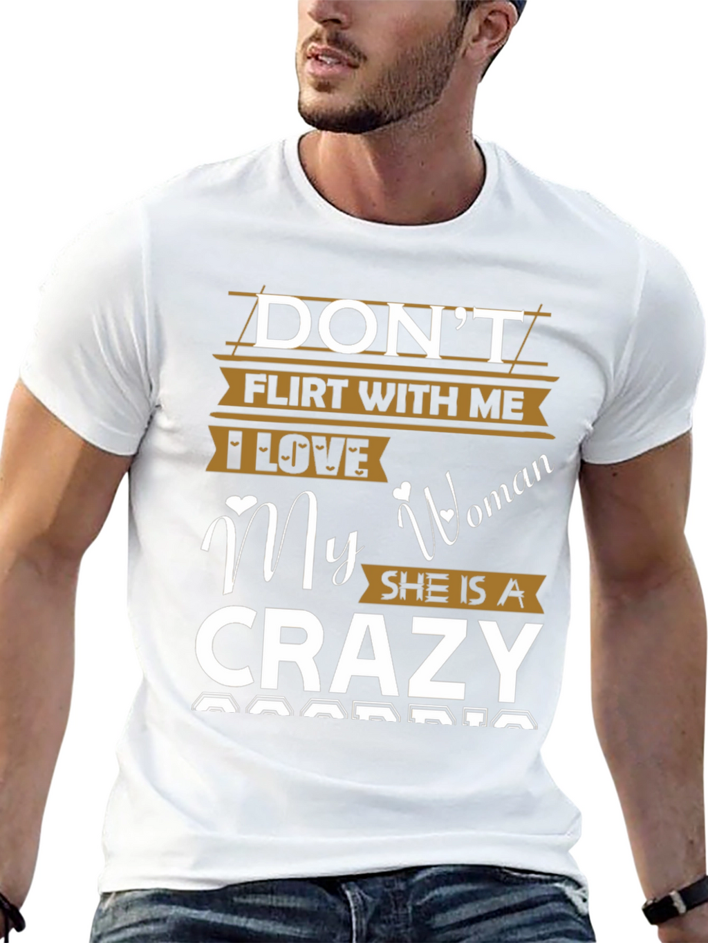 Dont Flirt With Me Crazy Woman Graphic Tee