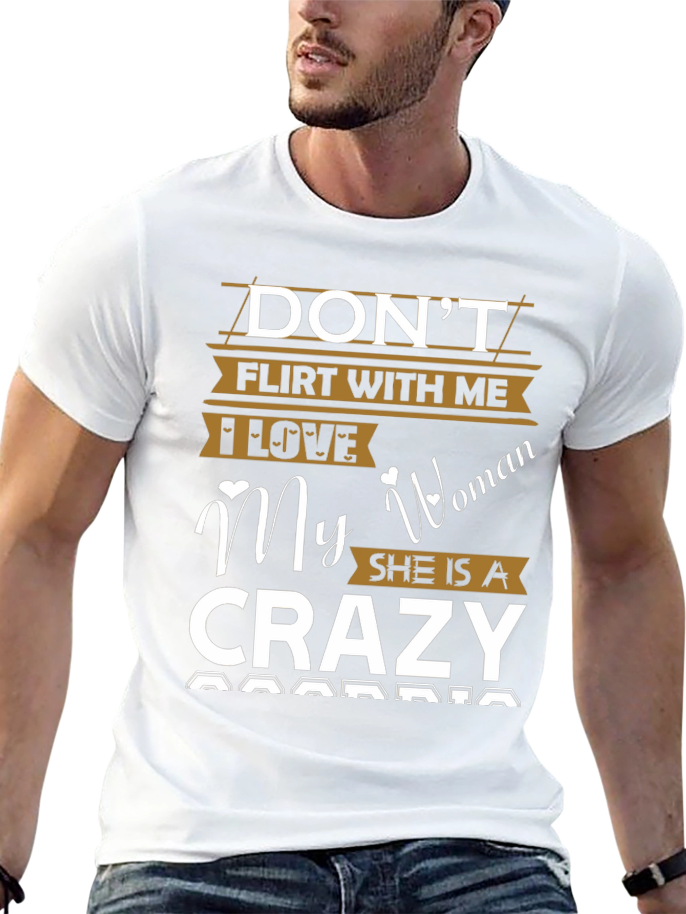 Dont Flirt With Me Crazy Woman Graphic Tee