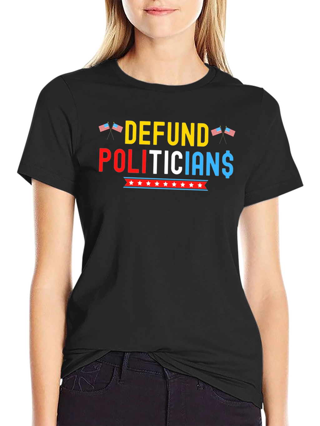 Defund Politicians Graphic Tee