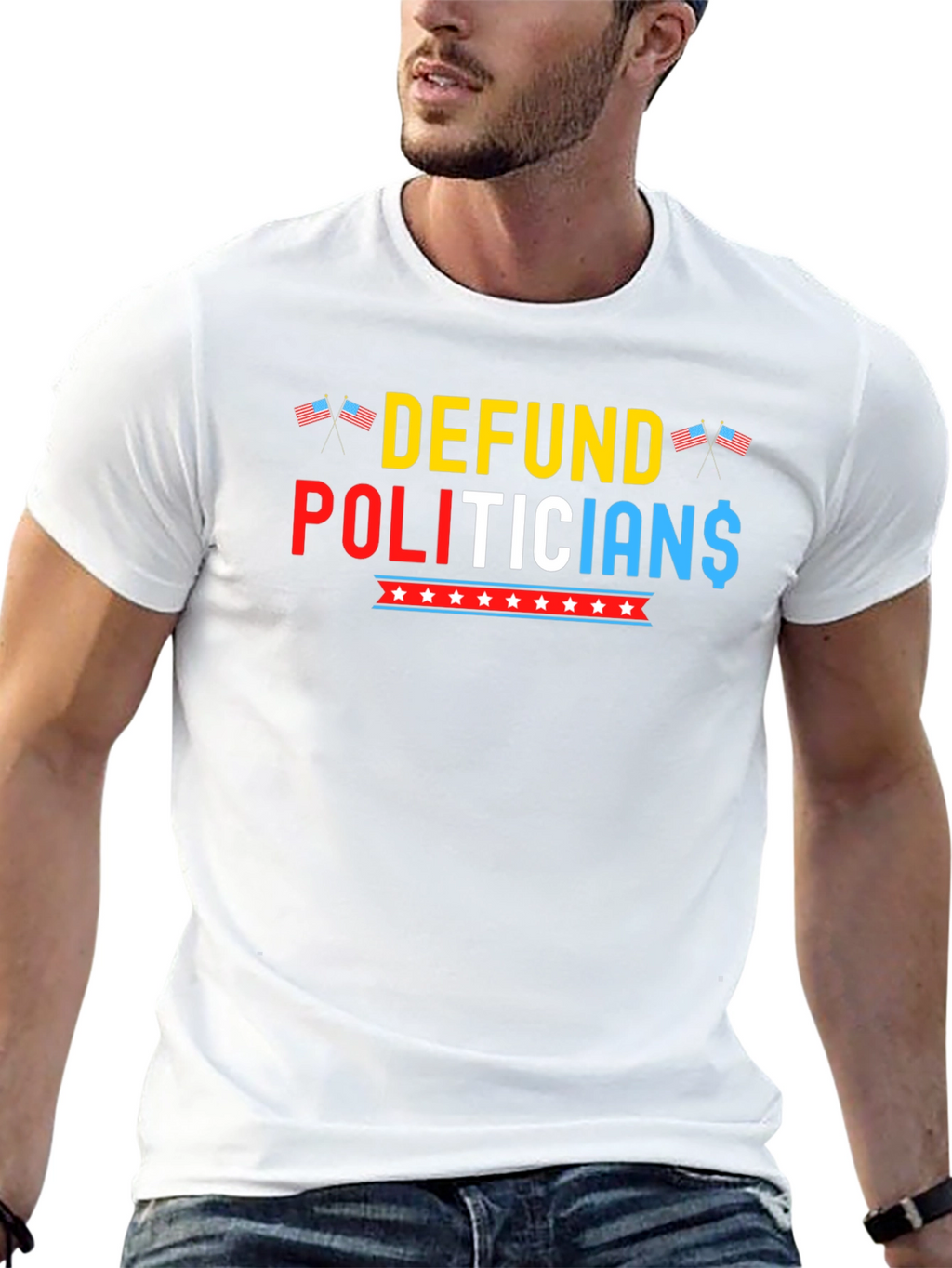 Defund Politicians Graphic Tee
