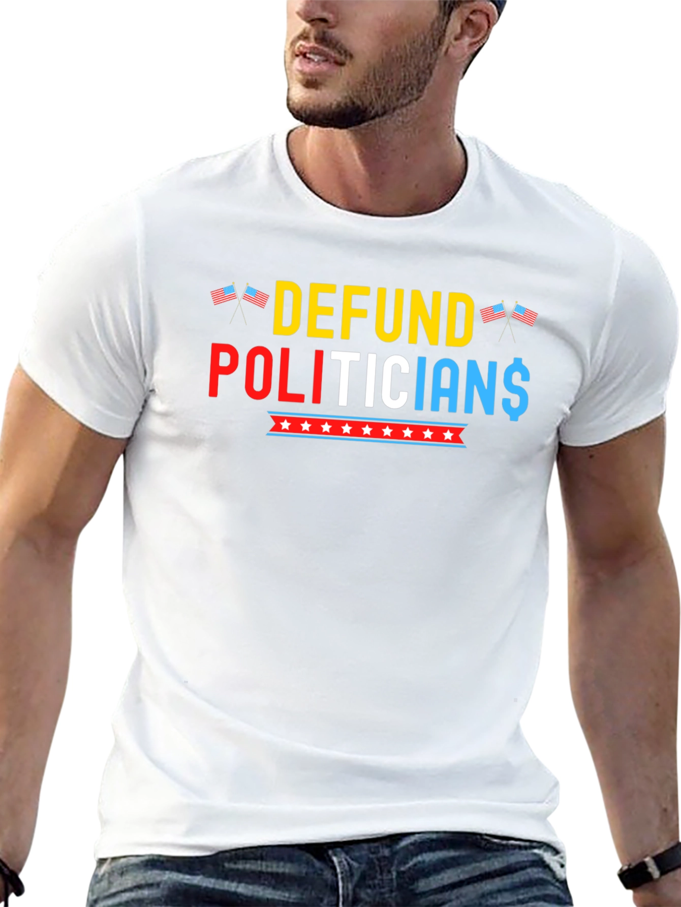 Defund Politicians Graphic Tee