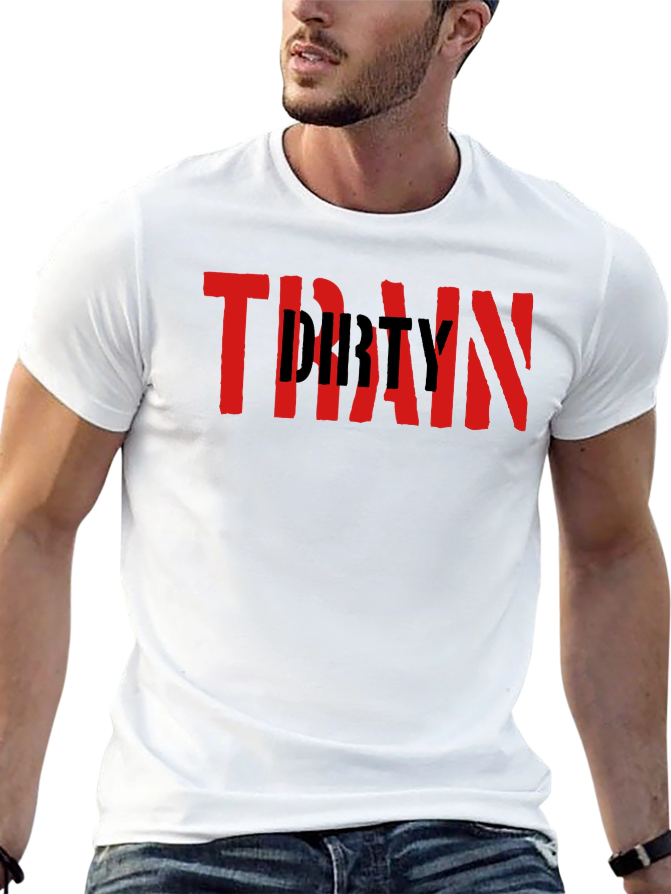 Train Dirty Black Graphic Tee