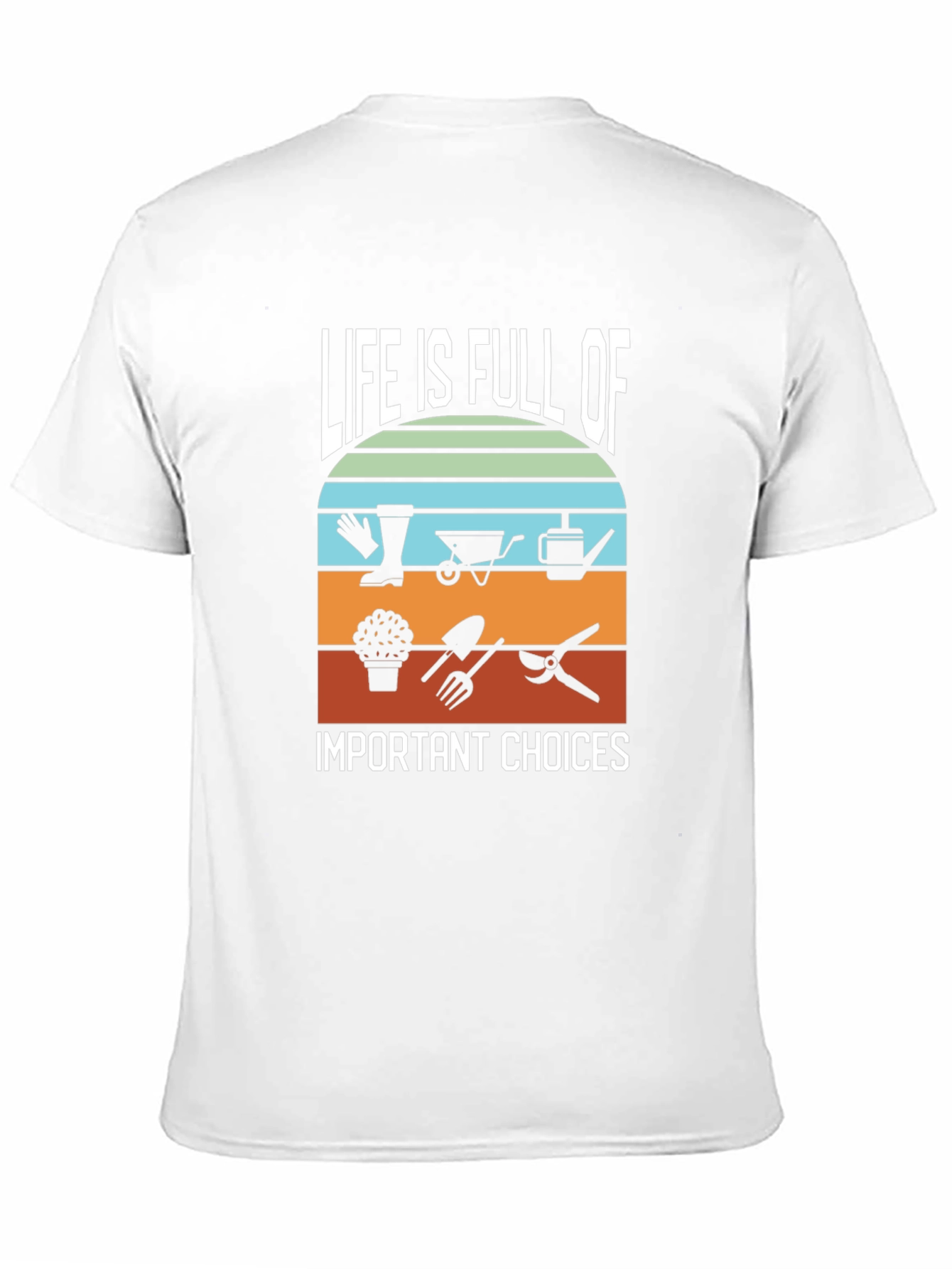 Life is Full of Gardening Choices Black T-Shirt