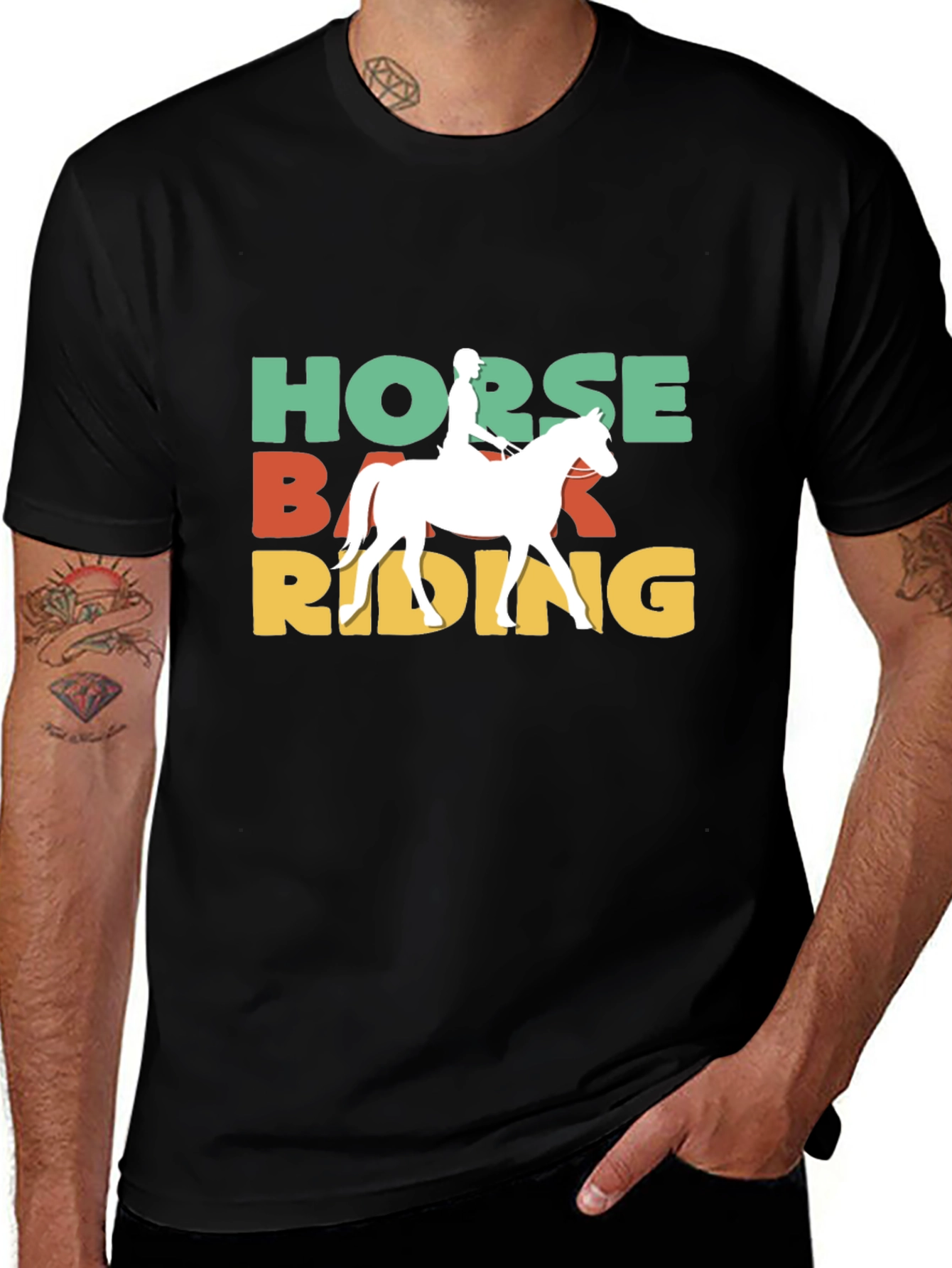 Horseback Riding Graphic Tee - Equestrian Style