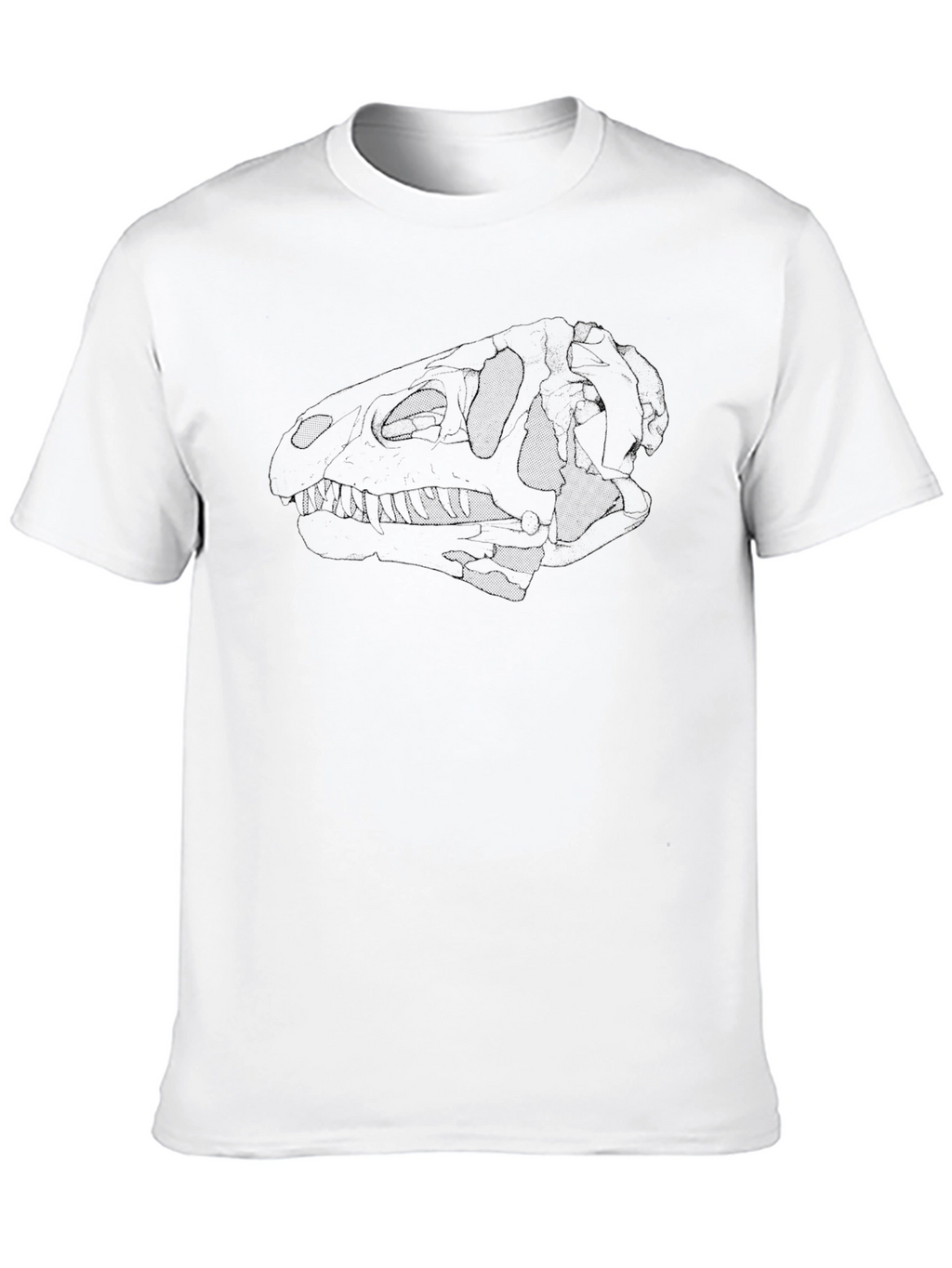 Dinosaur Skull Black T-Shirt - Unique Graphic Tee