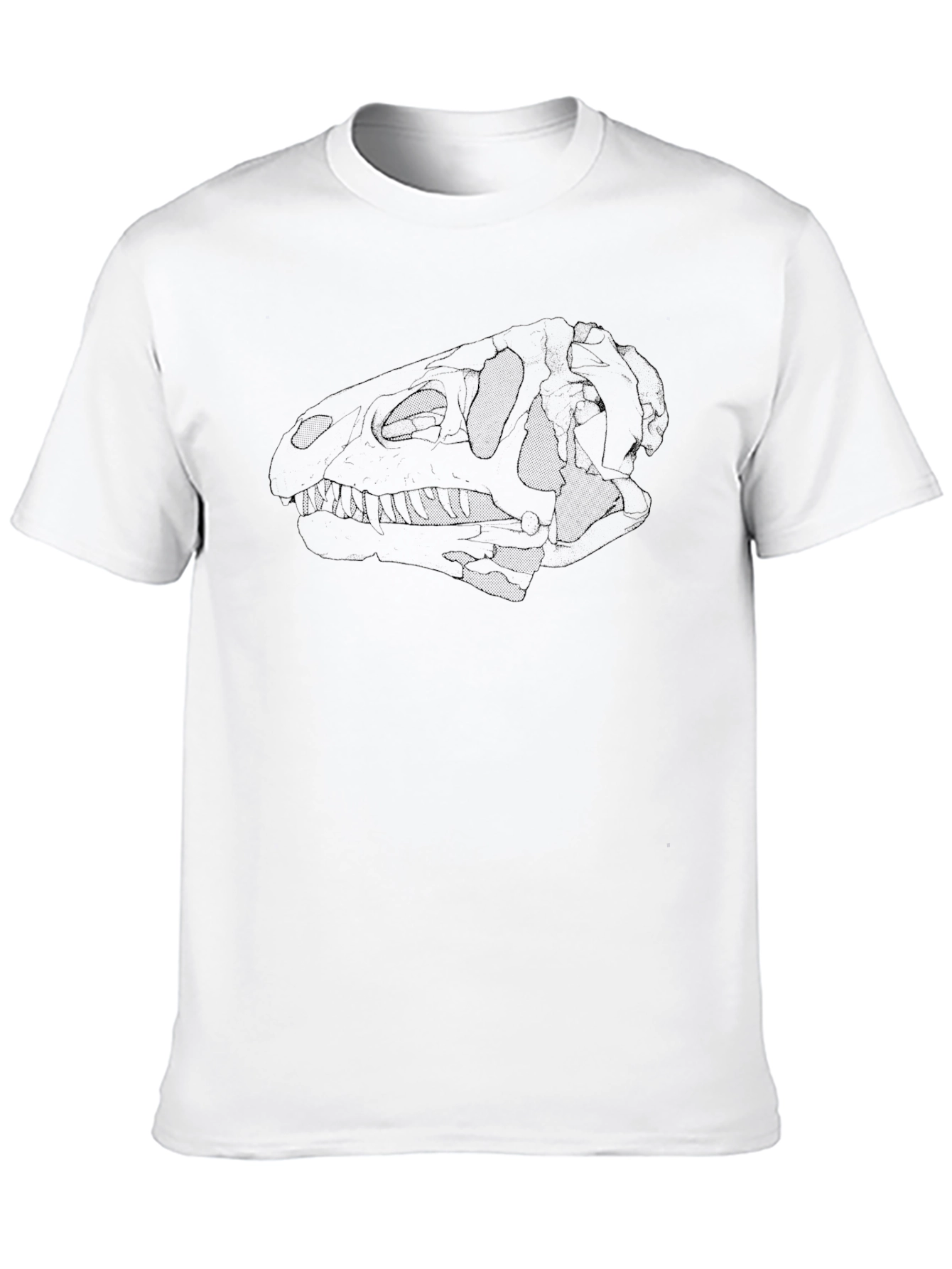 Dinosaur Skull Black T-Shirt - Unique Graphic Tee