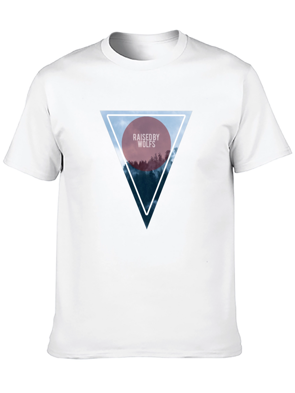 Raised by Wolves Triangle Graphic Black T-Shirt