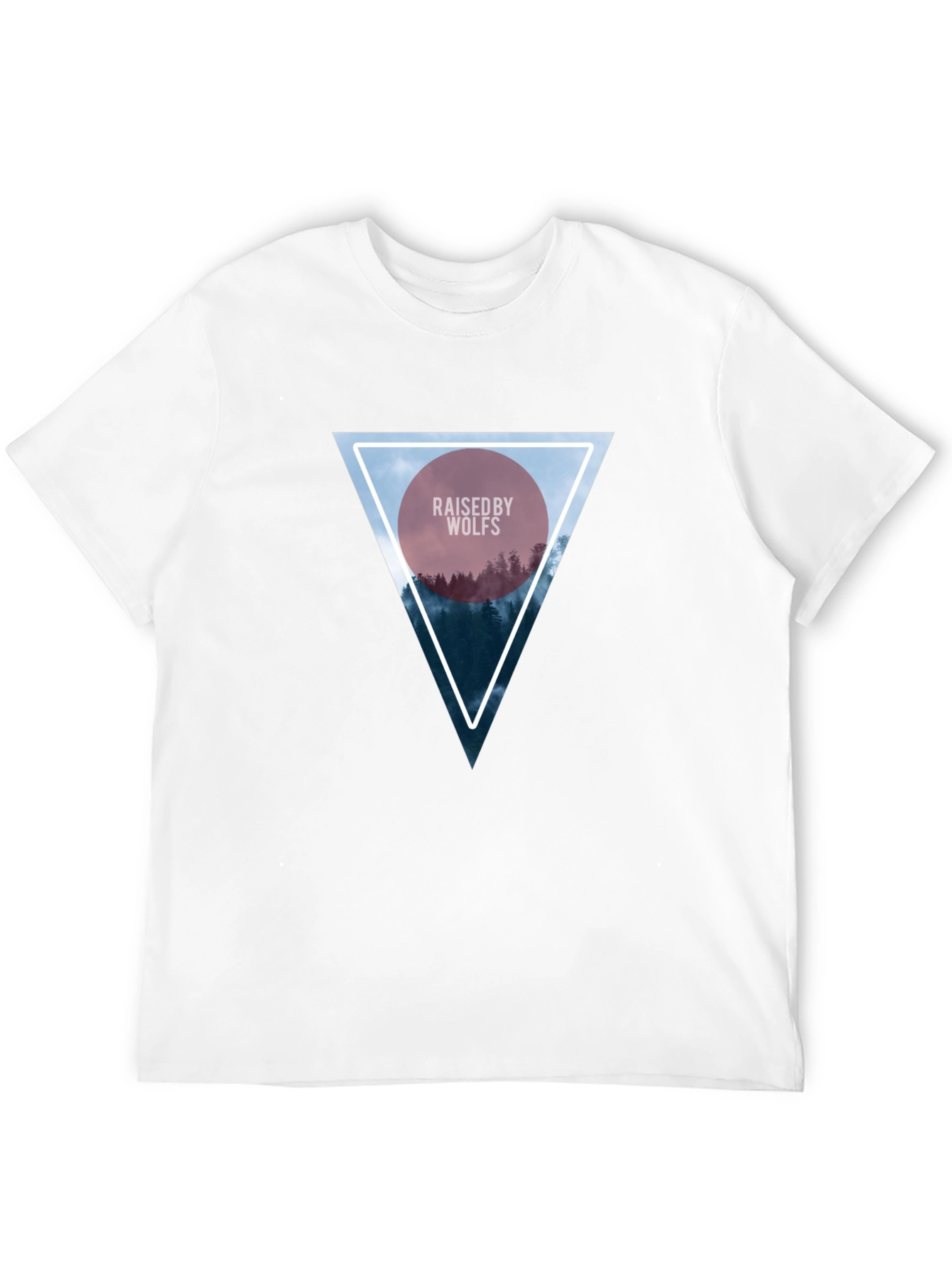 Raised by Wolves Triangle Graphic Black T-Shirt
