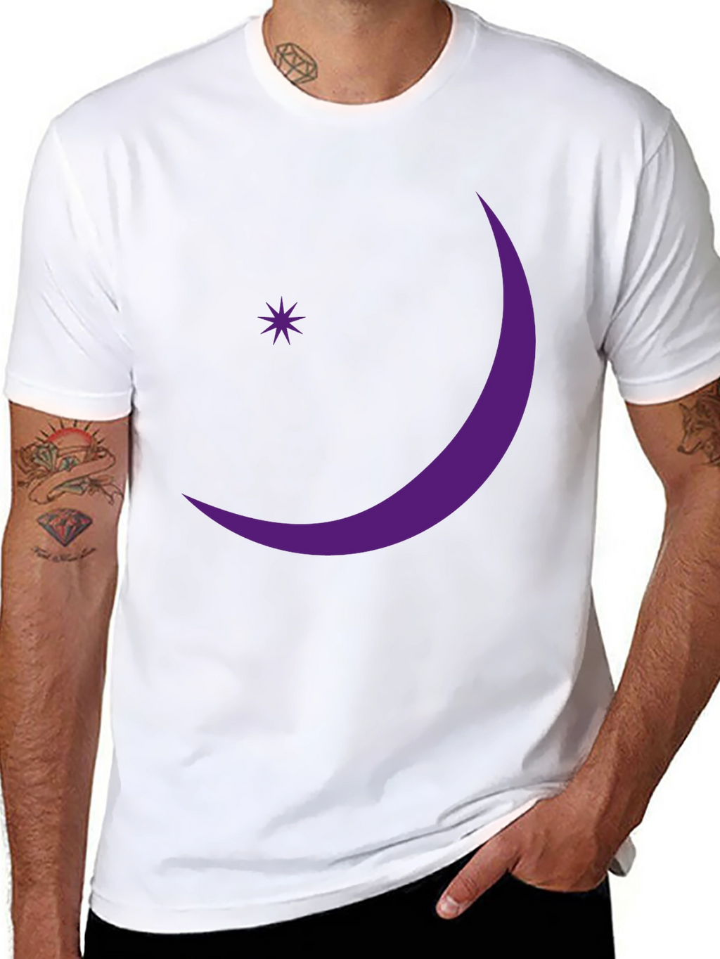Crescent Moon & Star Graphic Tee