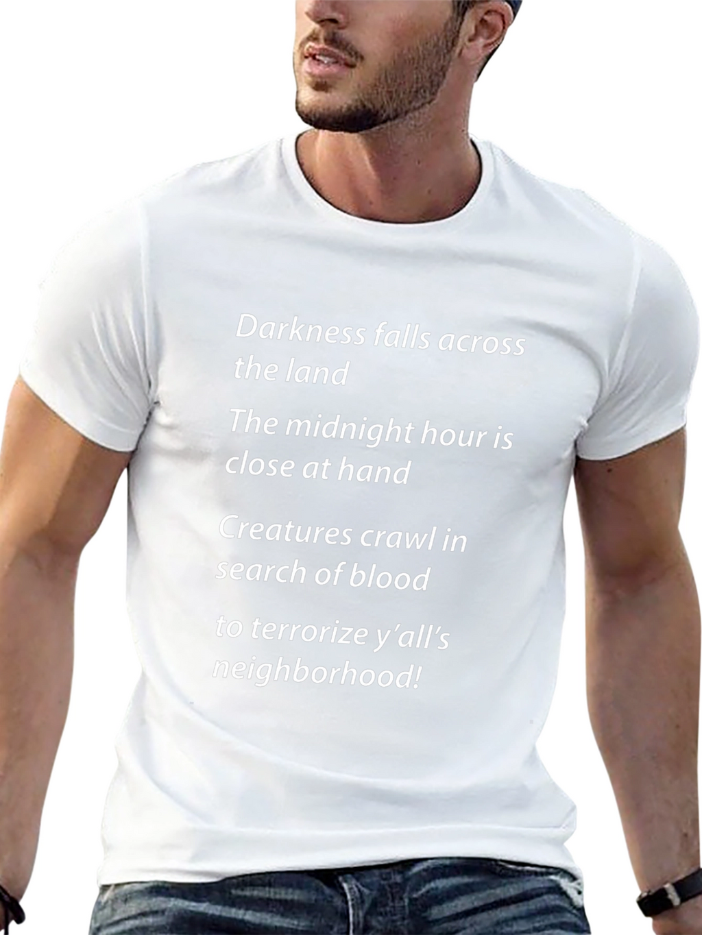 Darkness Falls Halloween Graphic Tee