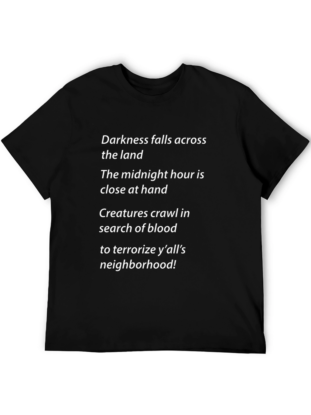 Darkness Falls Halloween Graphic Tee