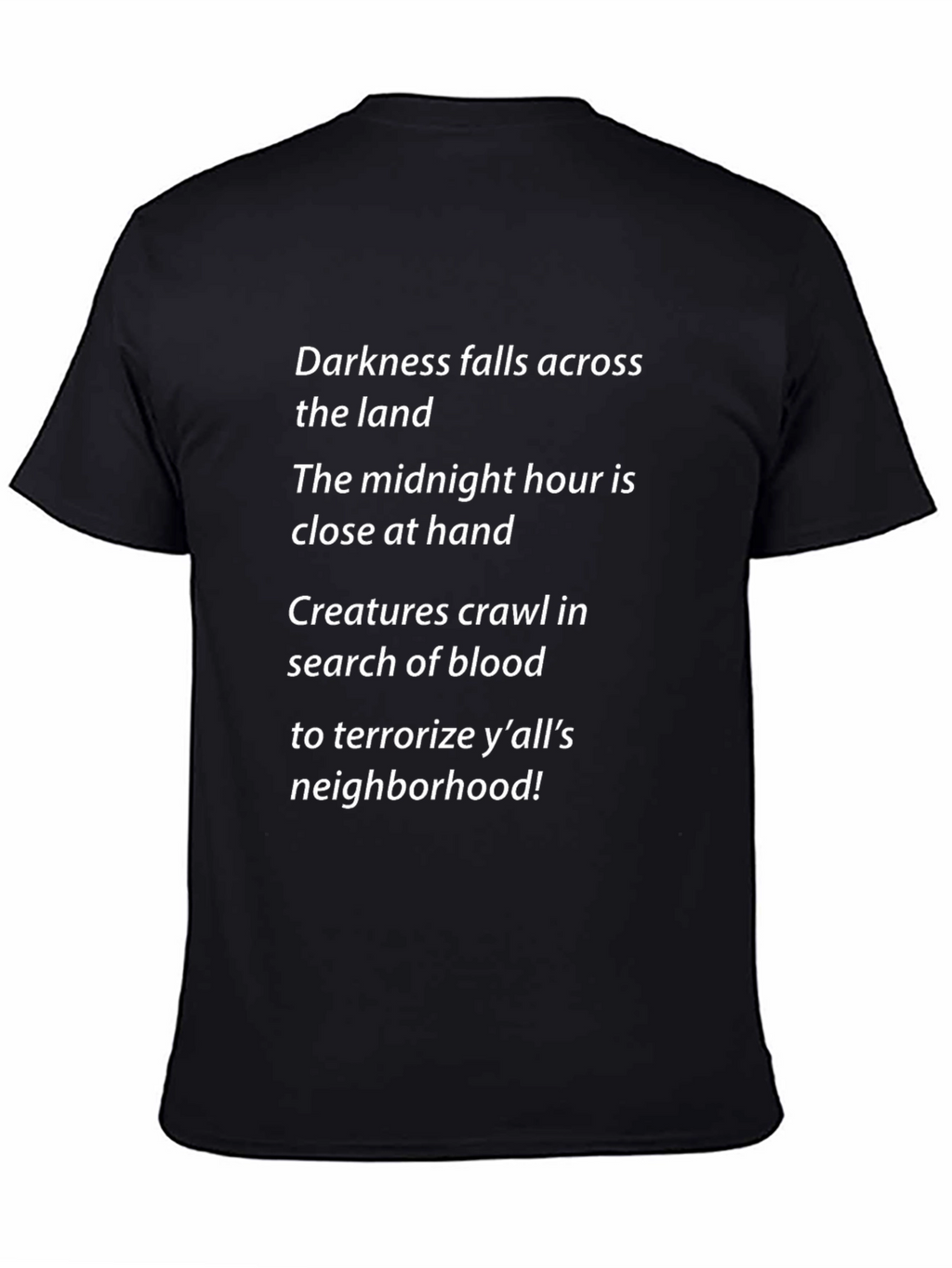 Darkness Falls Halloween Graphic Tee