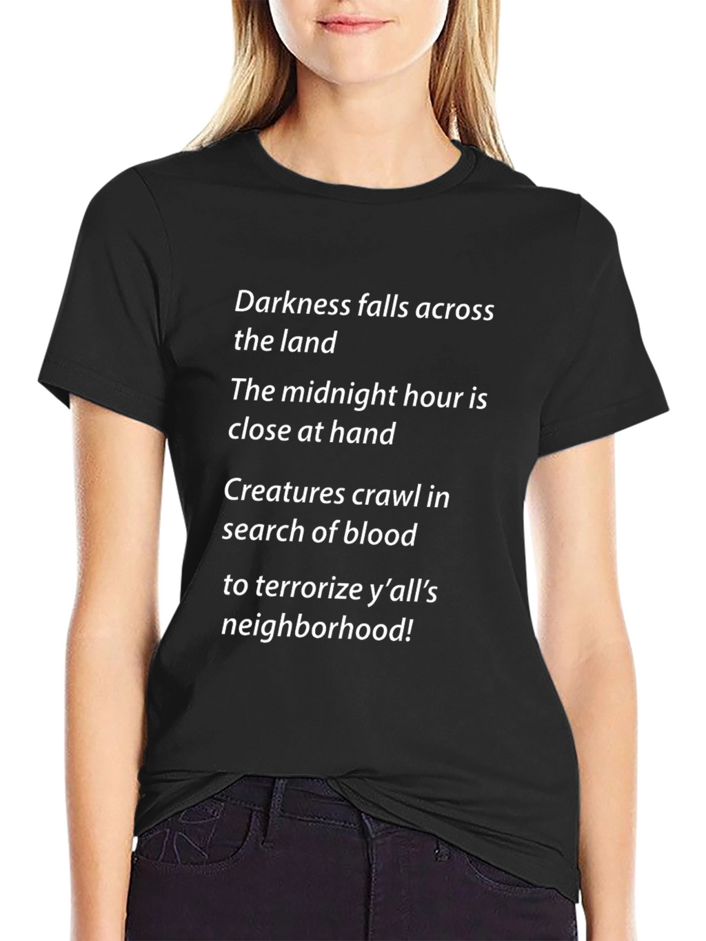 Darkness Falls Halloween Graphic Tee
