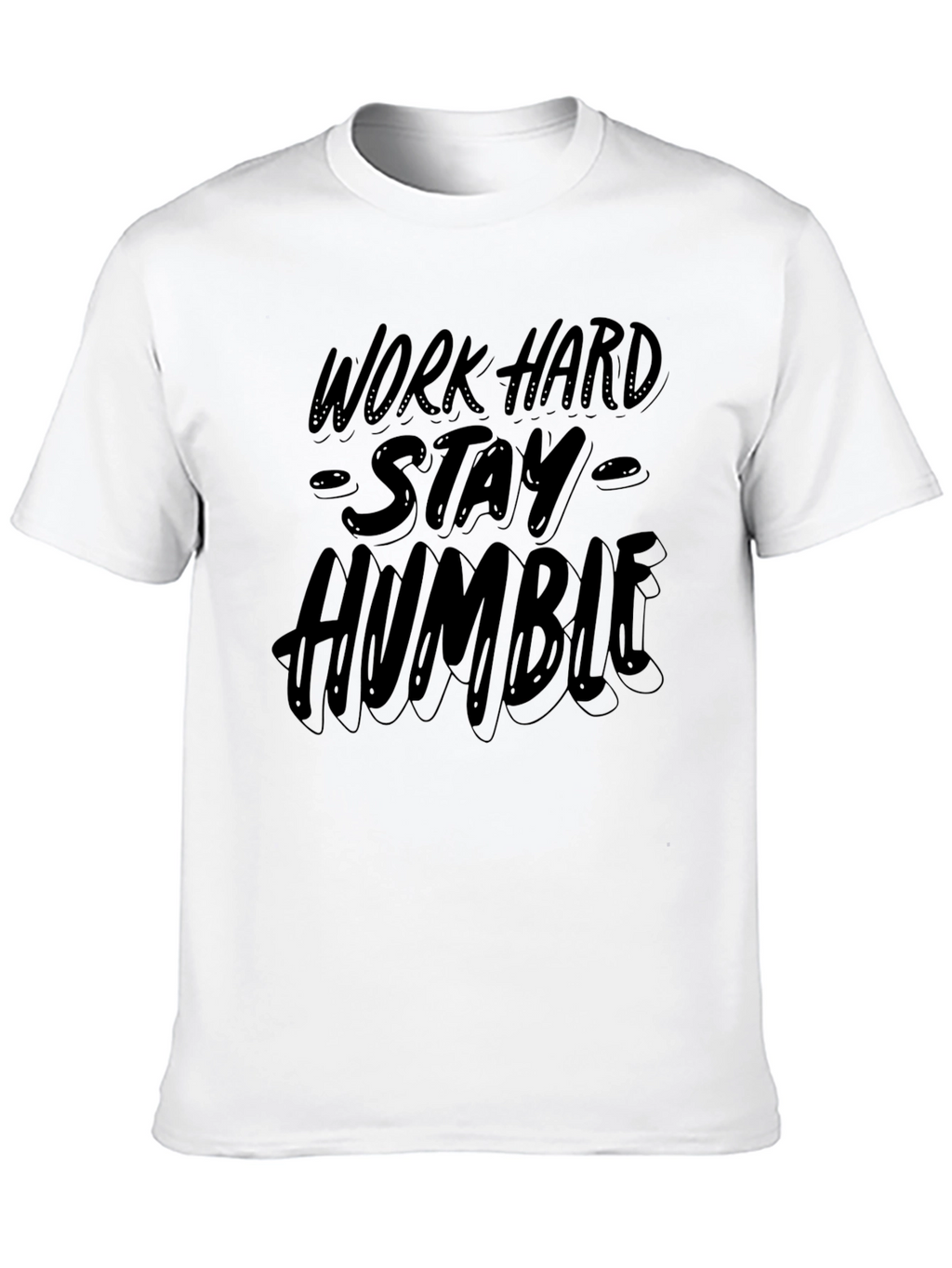 Work Hard Stay Humble Black Graphic Tee