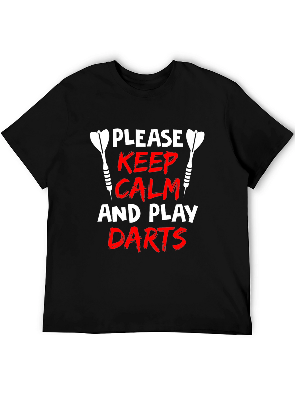 Keep Calm and Play Darts Graphic T-Shirt