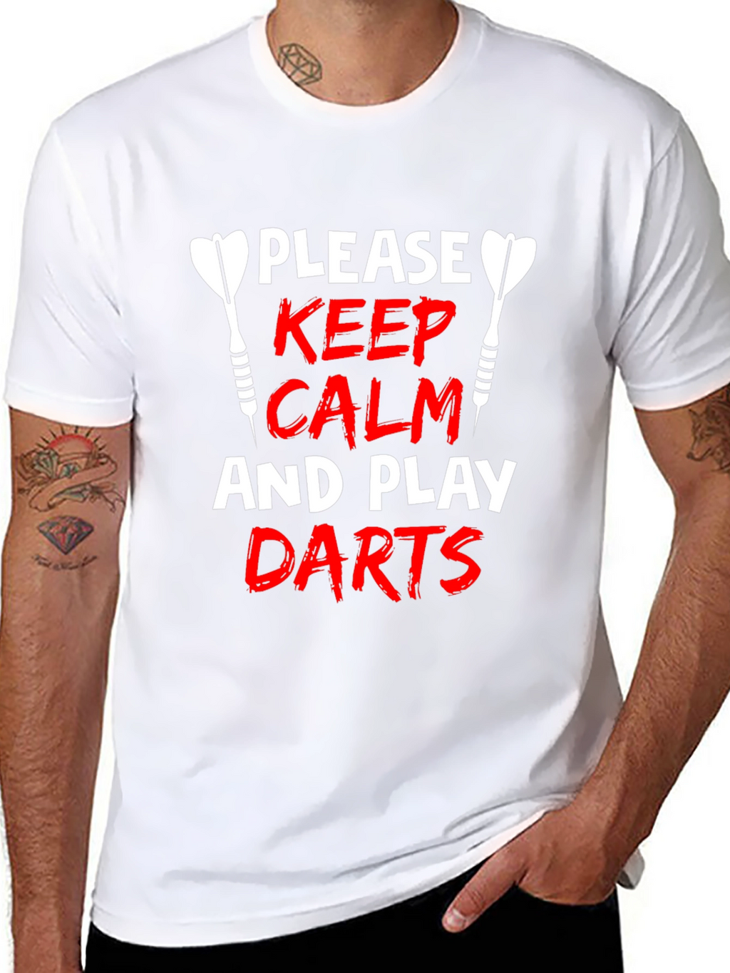 Keep Calm and Play Darts Graphic T-Shirt