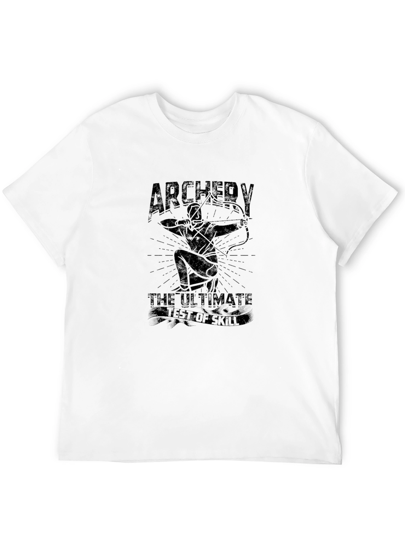 Archery T-Shirt: Ultimate Test of Skill Mens Black Tee