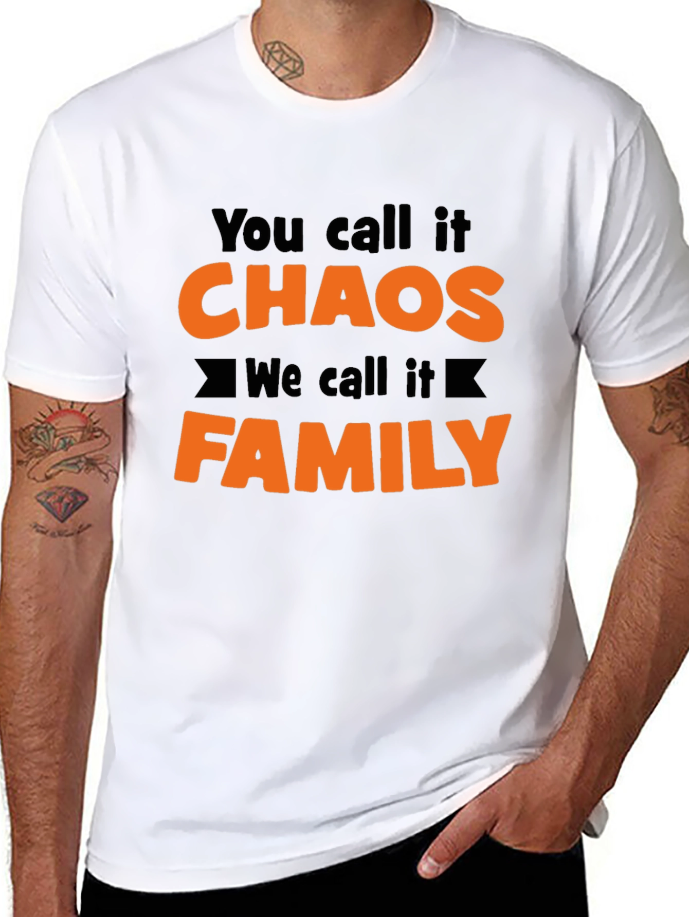 Chaos Family Graphic Tee - Soft Cotton Blend