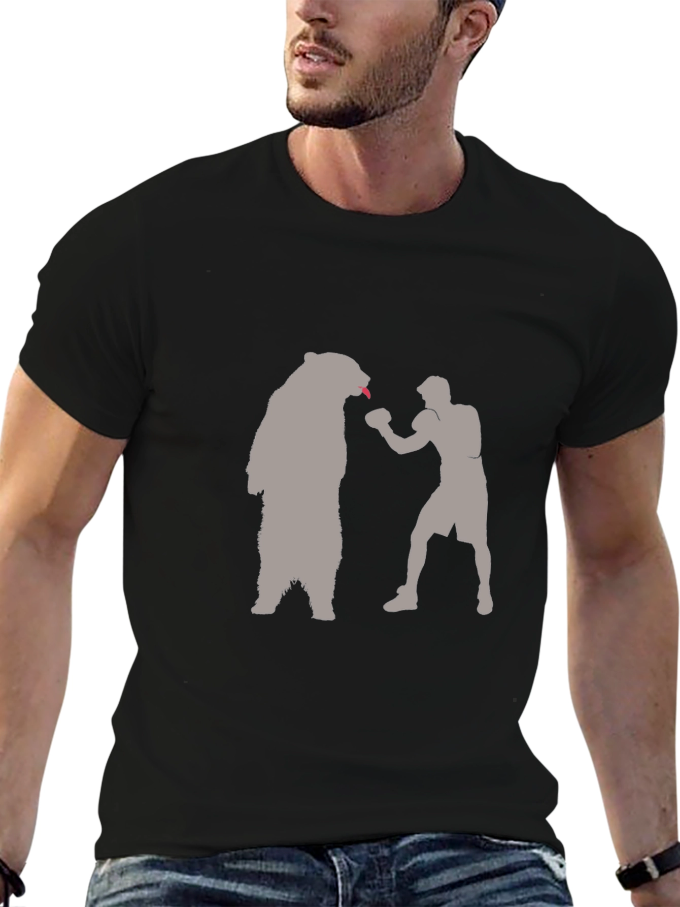 Bear Boxing T-Shirt - Funny Graphic Tee