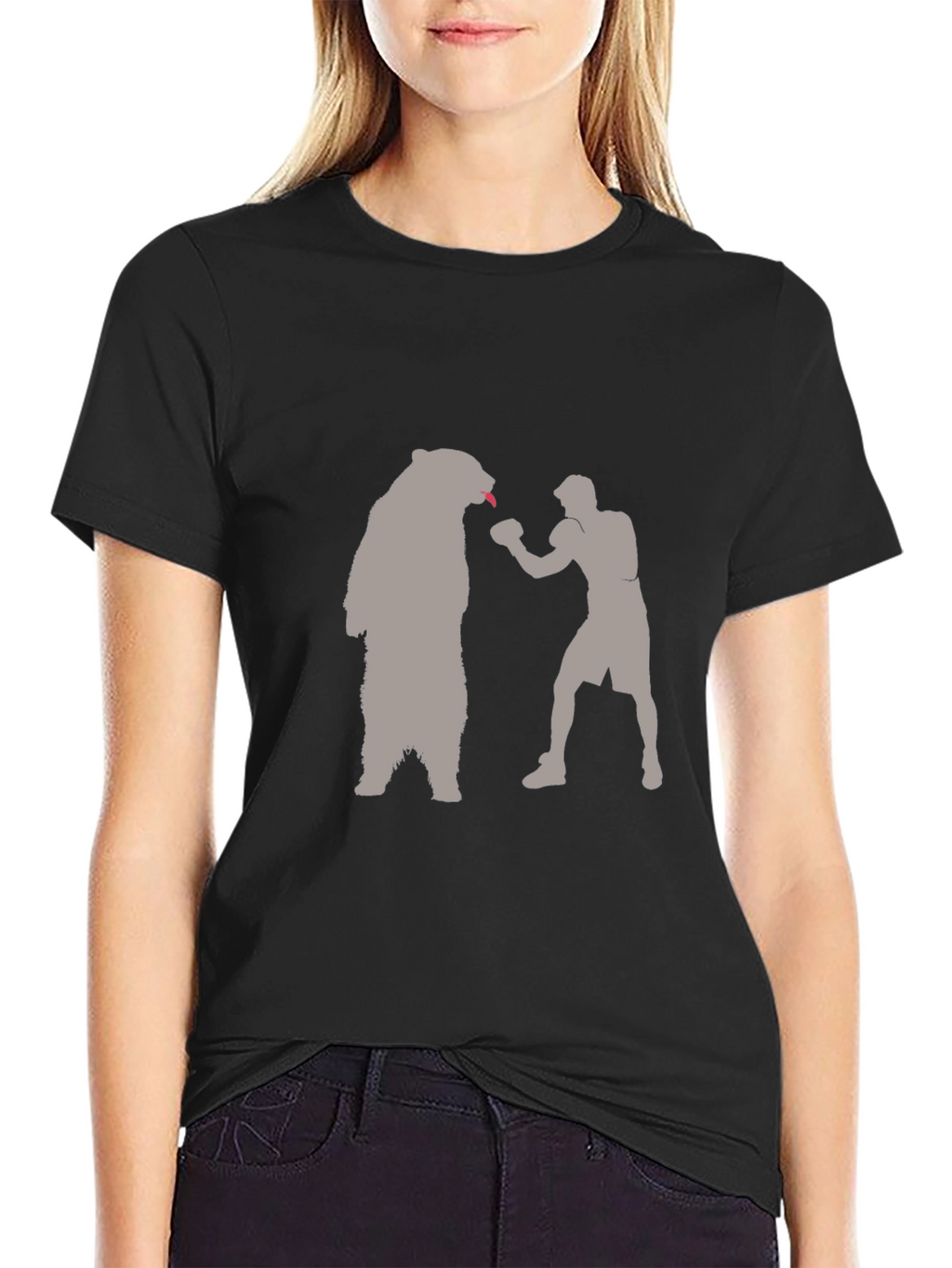 Bear Boxing T-Shirt - Funny Graphic Tee